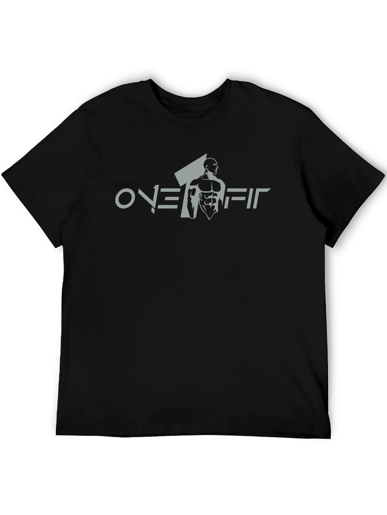 Overfit Black Graphic T-Shirt | Mens Fitness Apparel