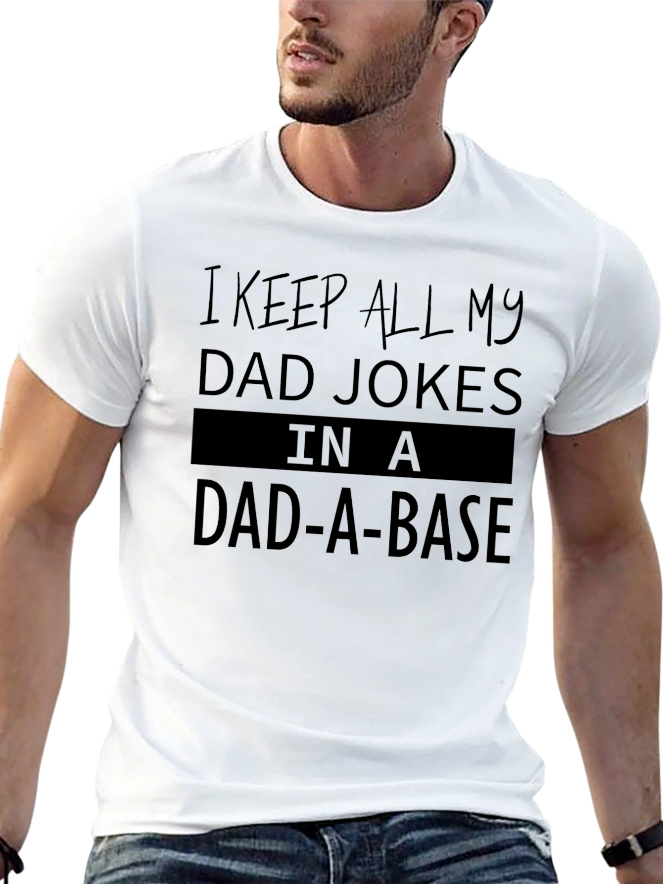 Dad Jokes Graphic Tee - Dad-A-Base T-Shirt