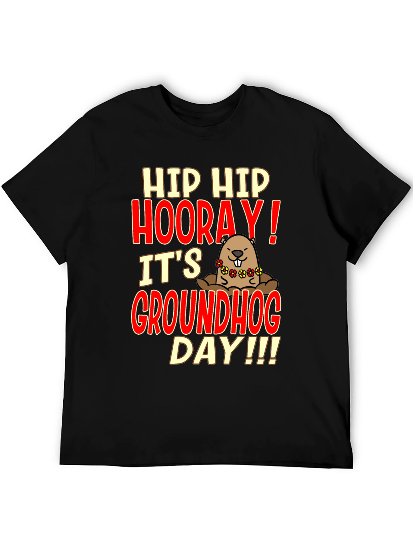 Groundhog Day T-Shirt - Hip Hip Hooray!