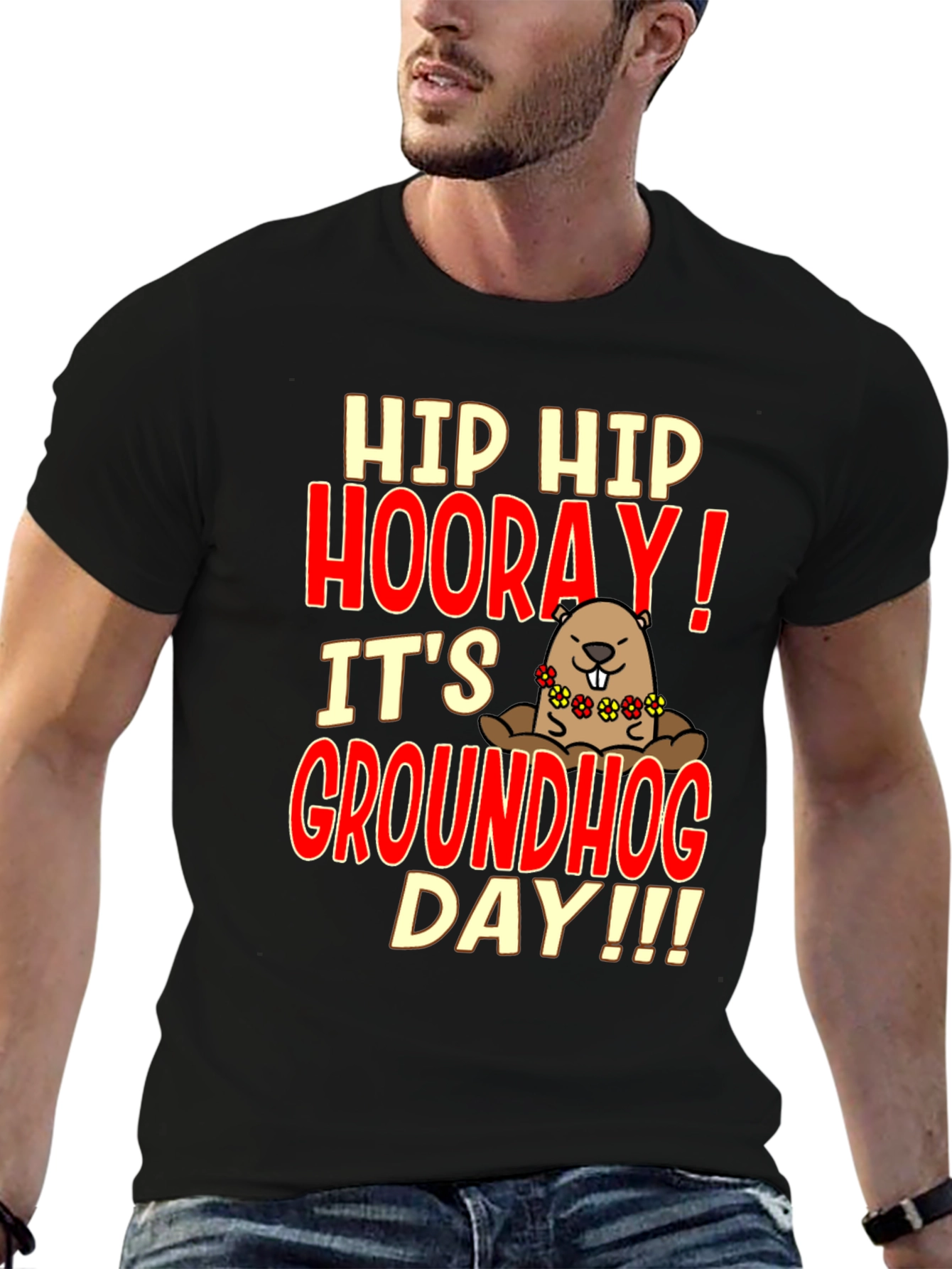 Groundhog Day T-Shirt - Hip Hip Hooray!