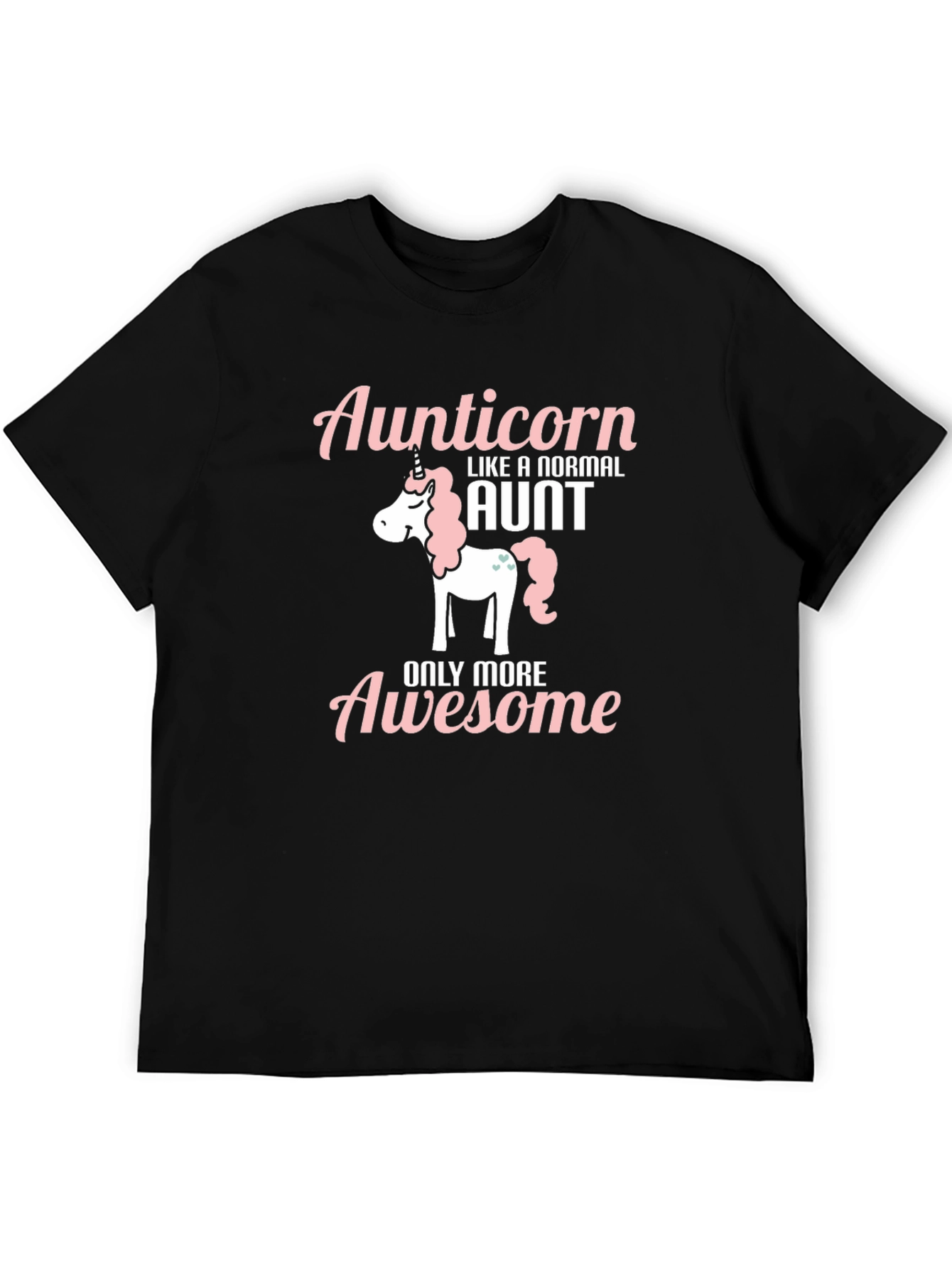 Aunticorn Awesome Aunt Graphic T-Shirt
