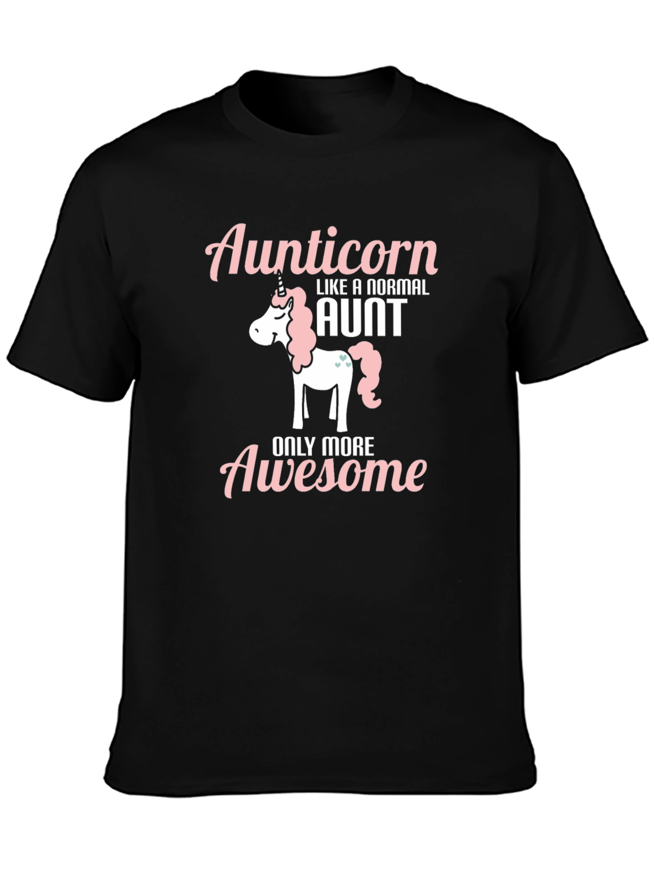 Aunticorn Awesome Aunt Graphic T-Shirt