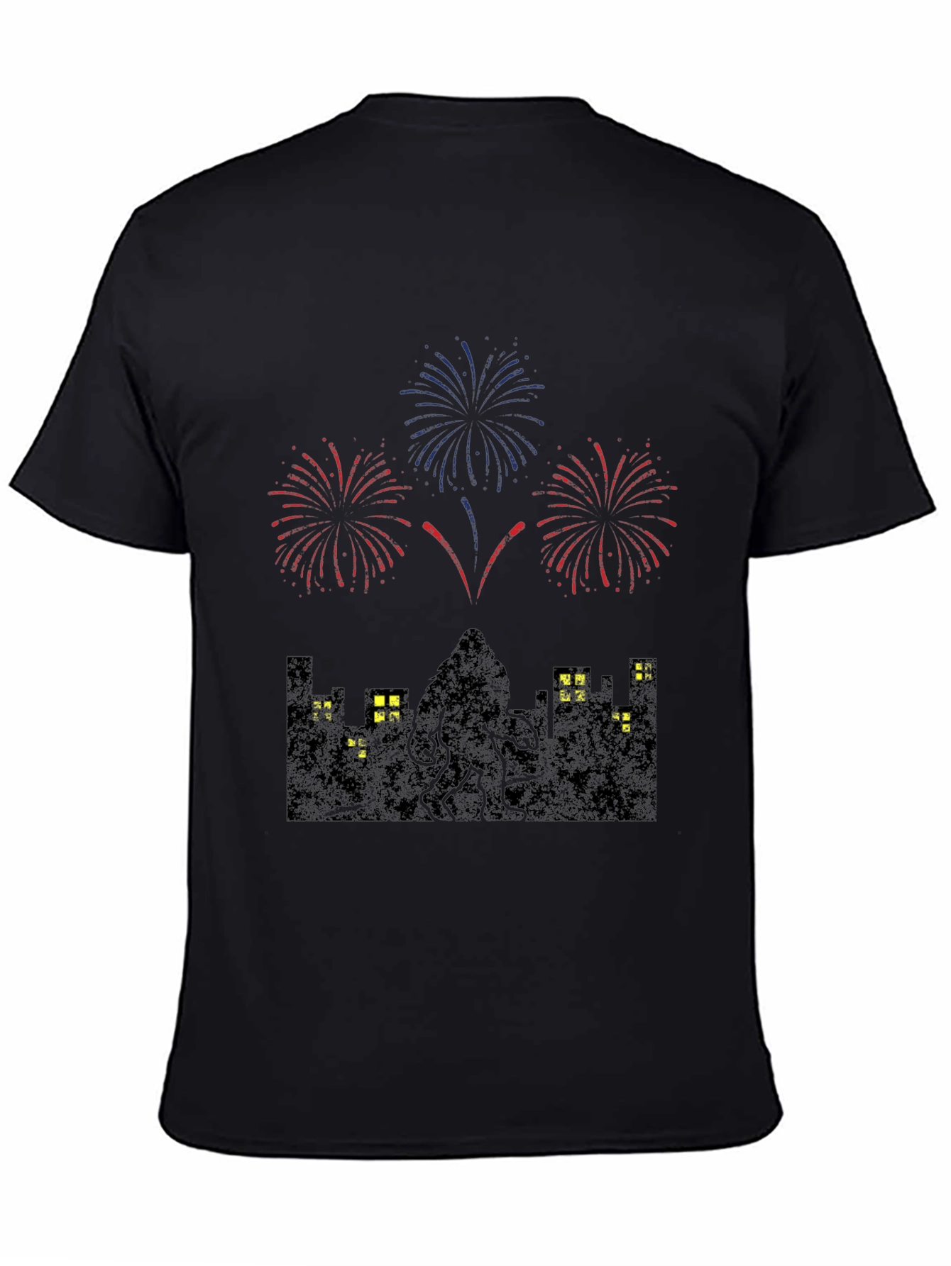 Cthulhu Fireworks Graphic Tee - Black