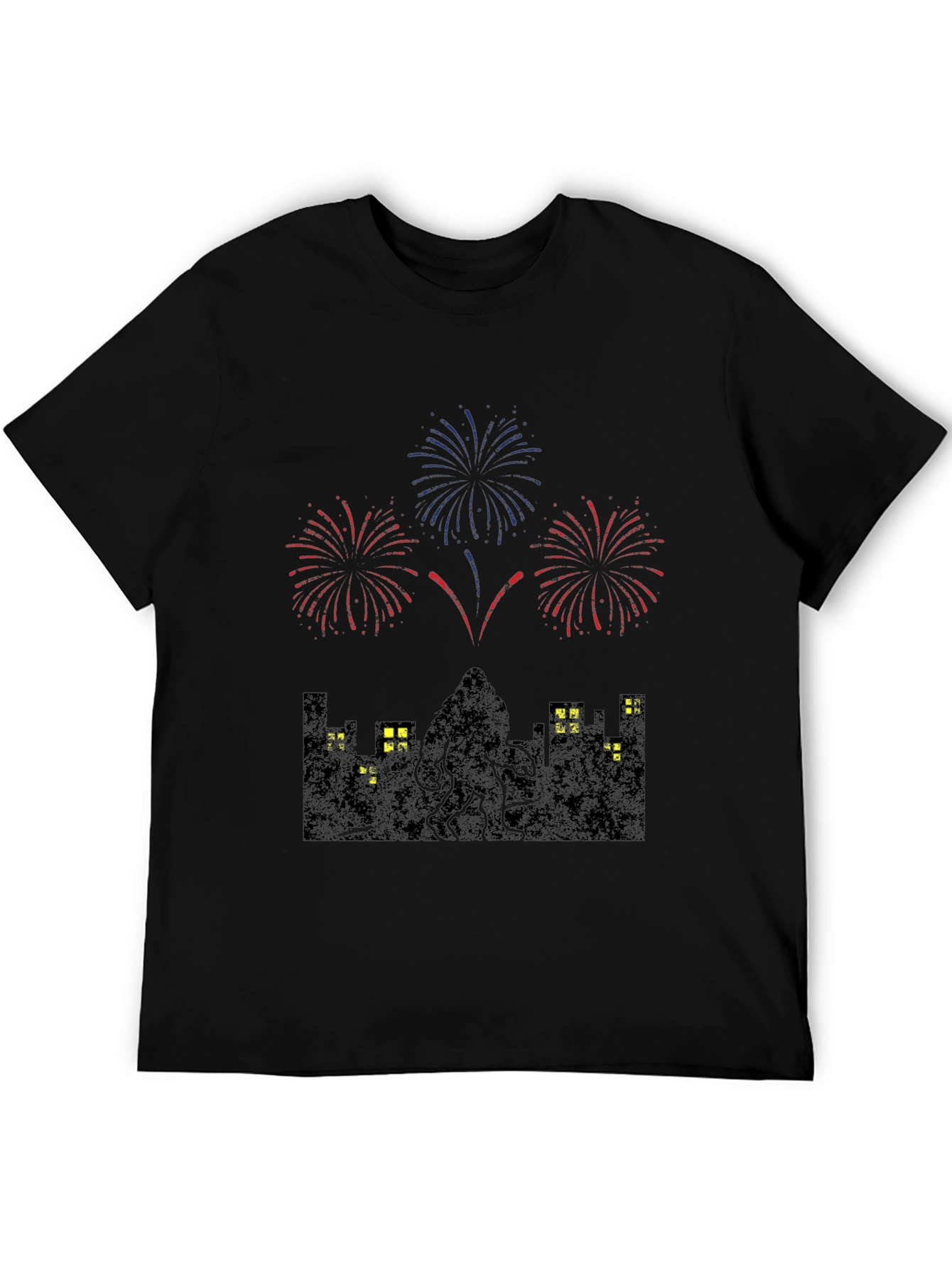 Cthulhu Fireworks Graphic Tee - Black