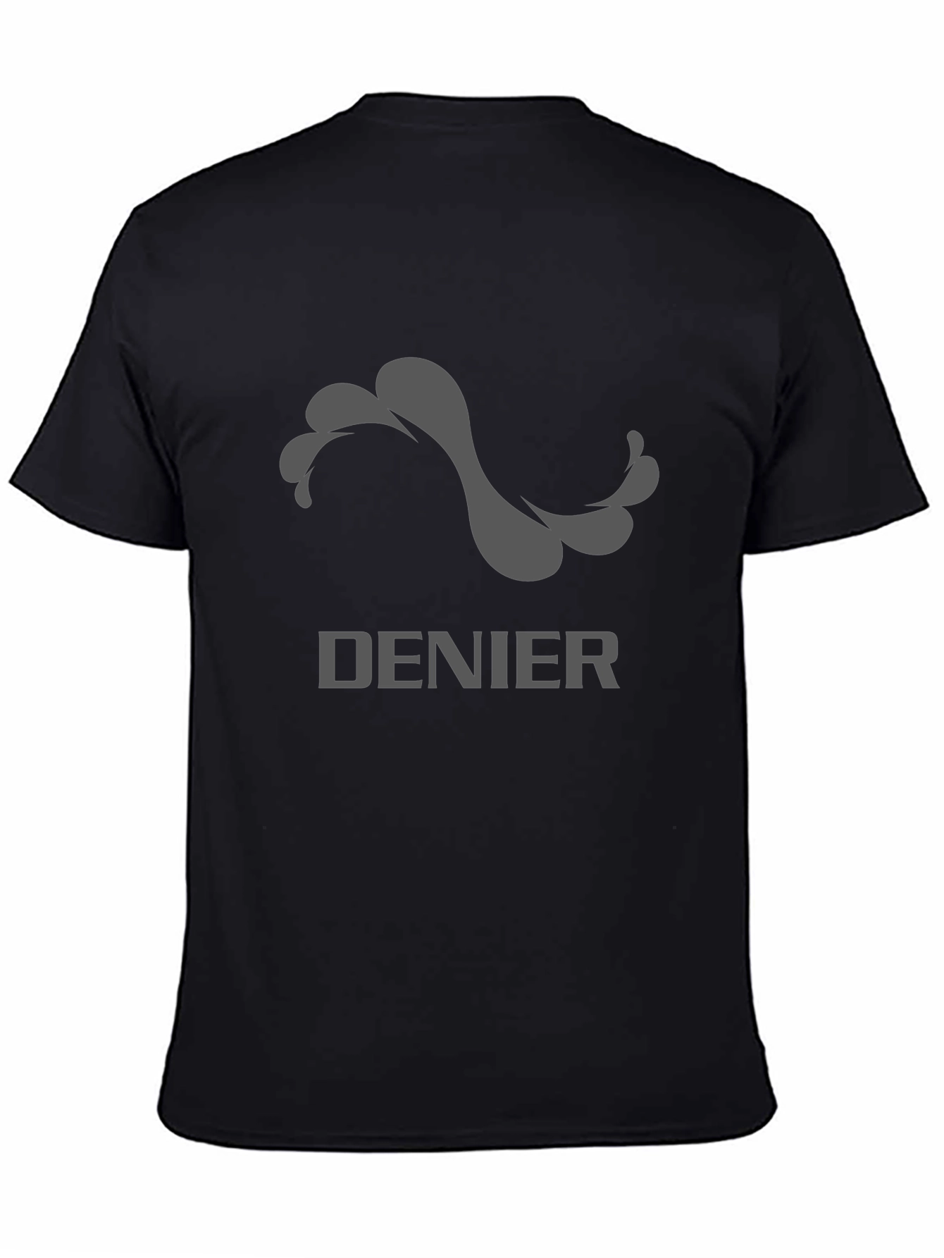 Denier Graphic Tee - Stylish Mens Black T-Shirt