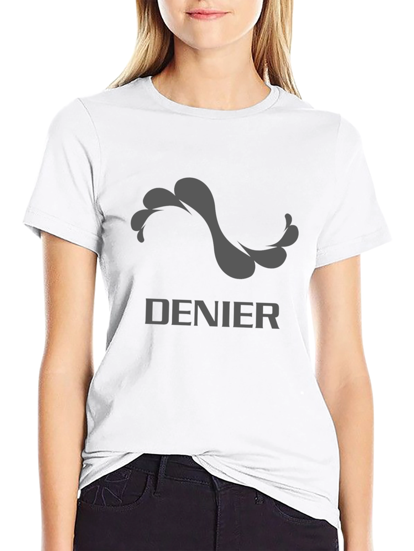 Denier Graphic Tee - Stylish Mens Black T-Shirt
