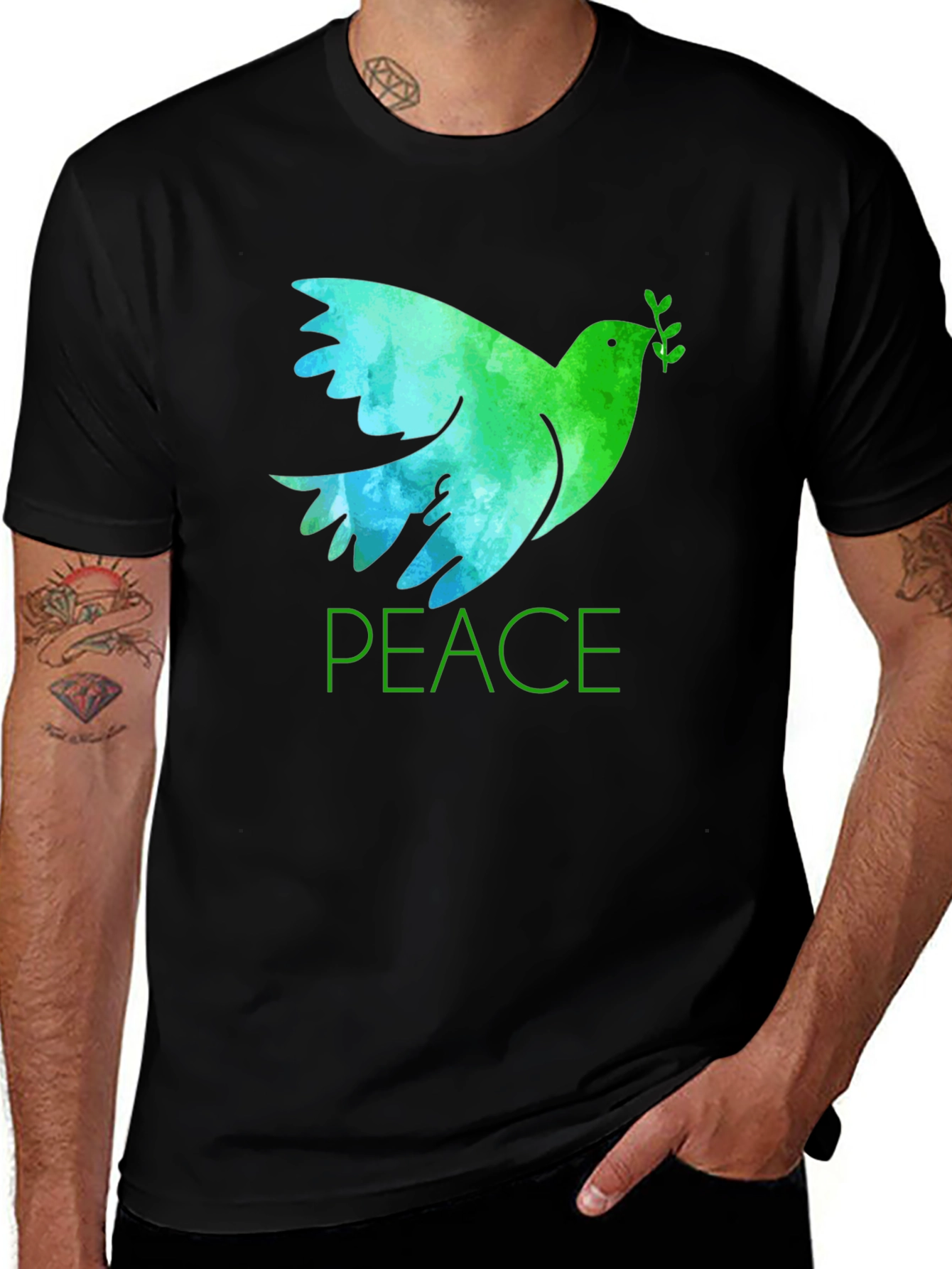 Peace Dove Graphic T-Shirt - Stylish & Comfortable