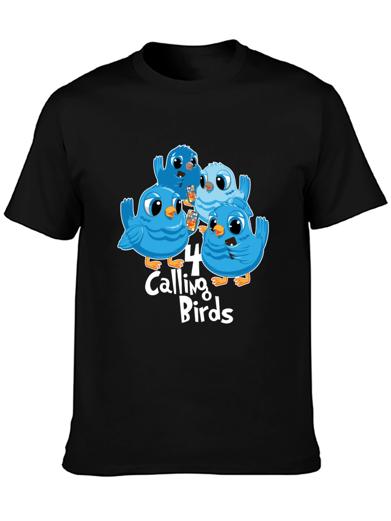 Four Calling Birds Graphic T-Shirt