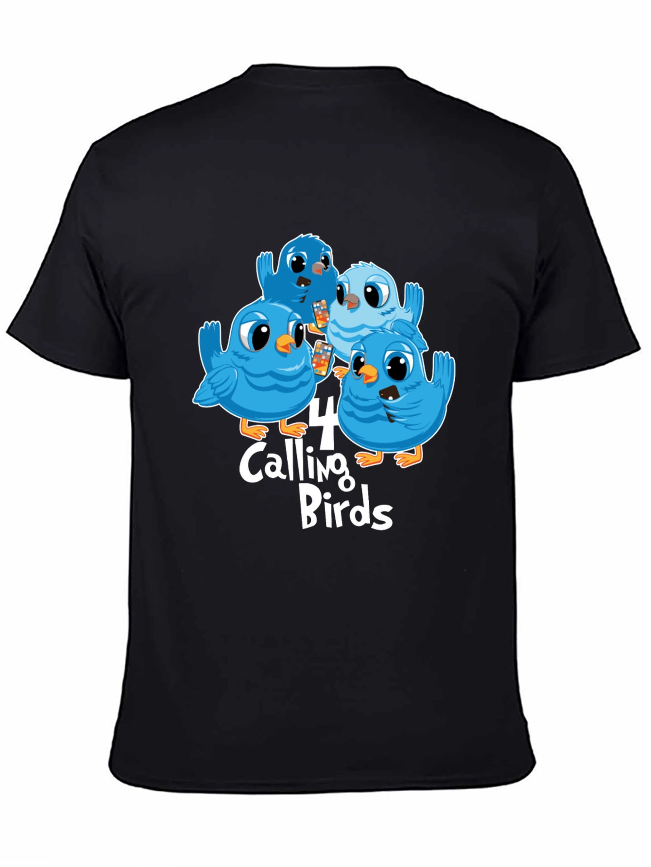 Four Calling Birds Graphic T-Shirt