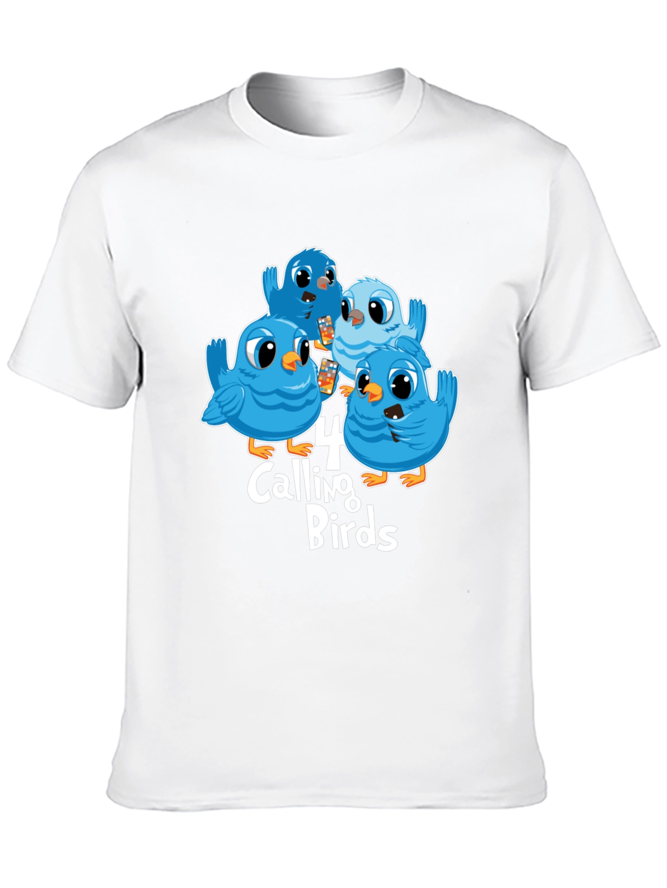 Four Calling Birds Graphic T-Shirt