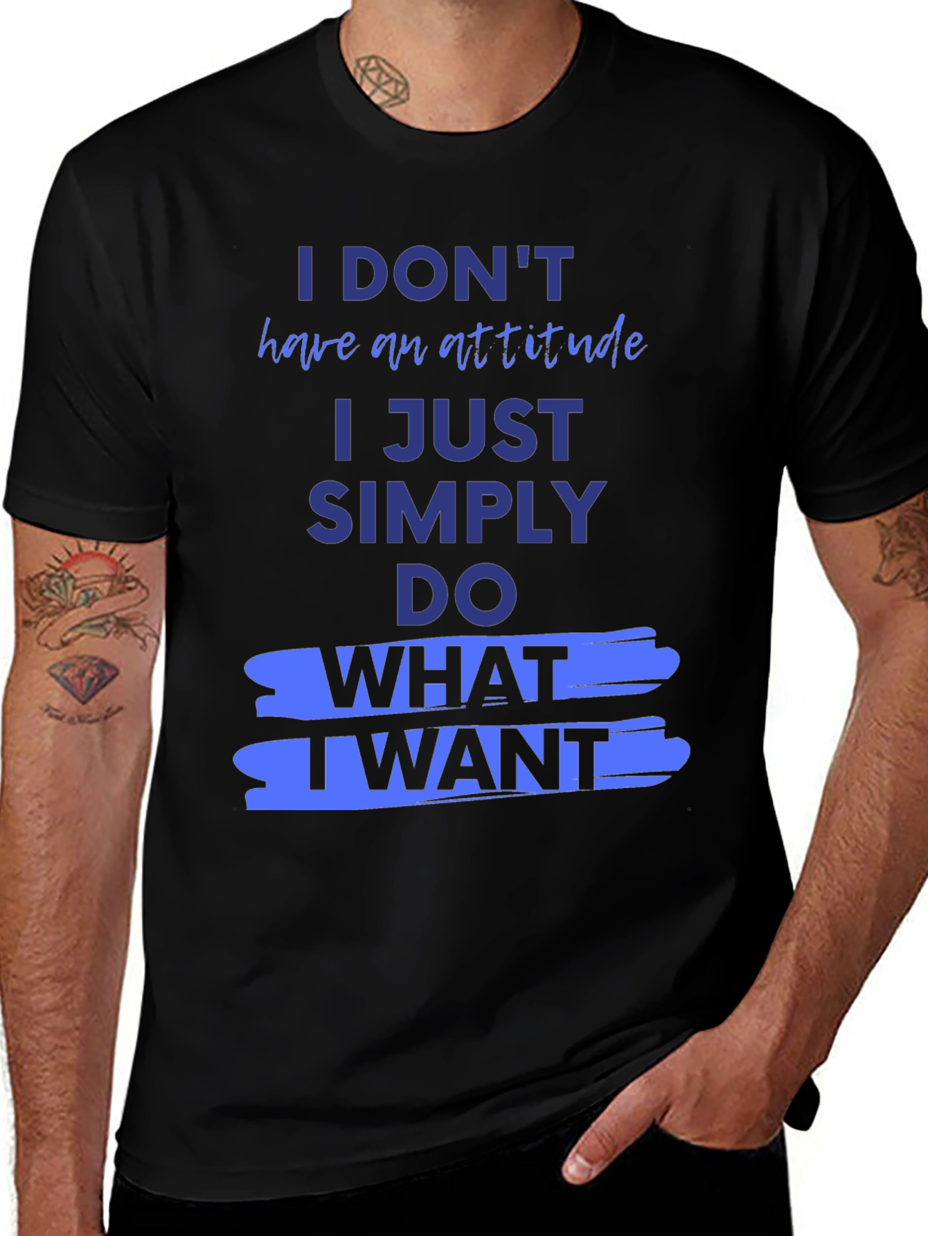 Attitude Slogan T-Shirt - Bold Statement Tee