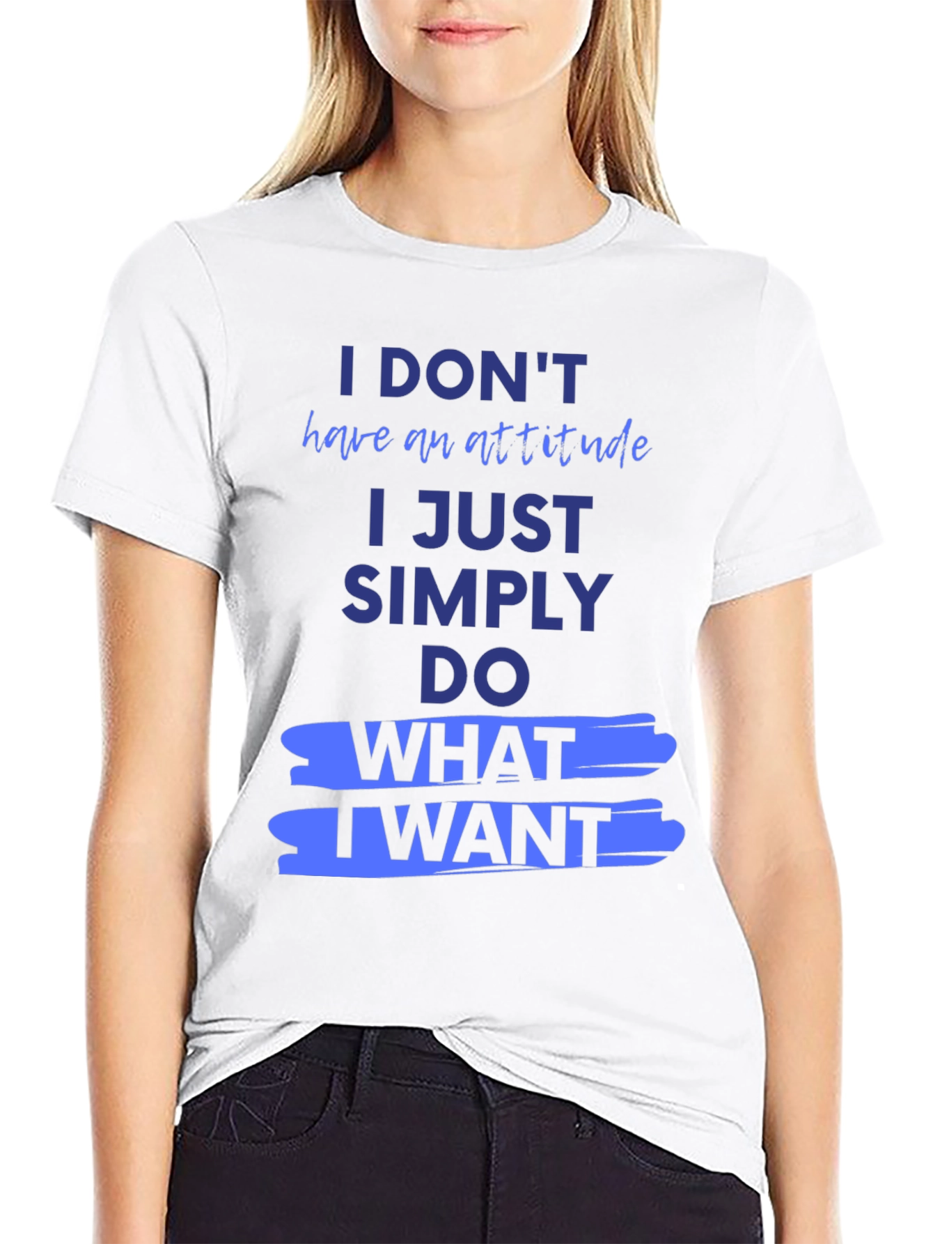 Attitude Slogan T-Shirt - Bold Statement Tee