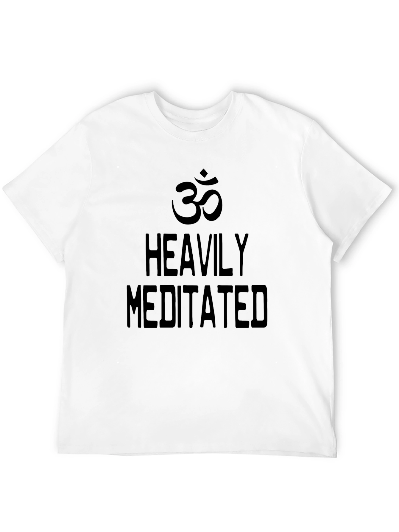 Heavily Meditated Black Graphic Tee
