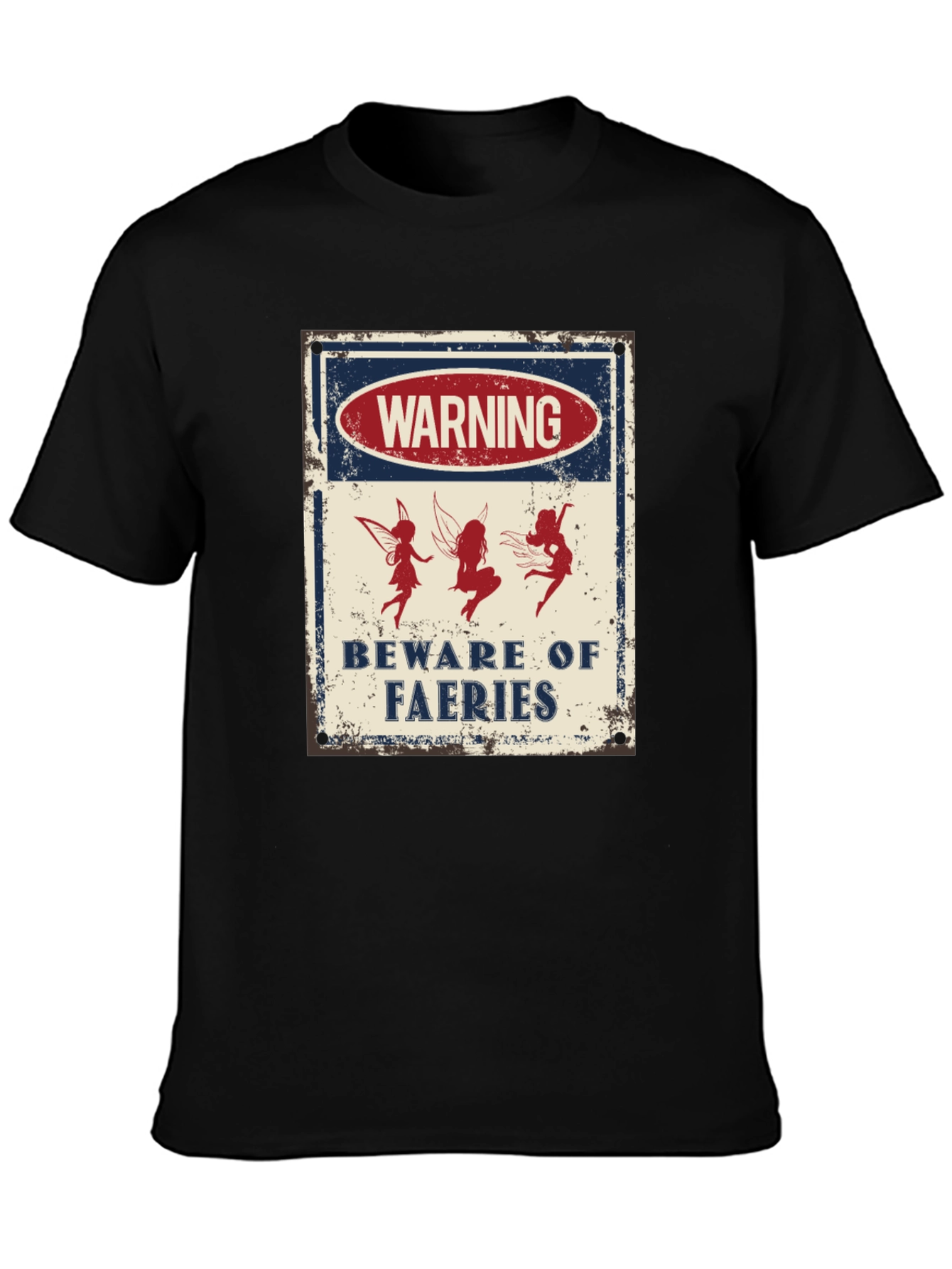 Warning Beware of Faeries Graphic Tee