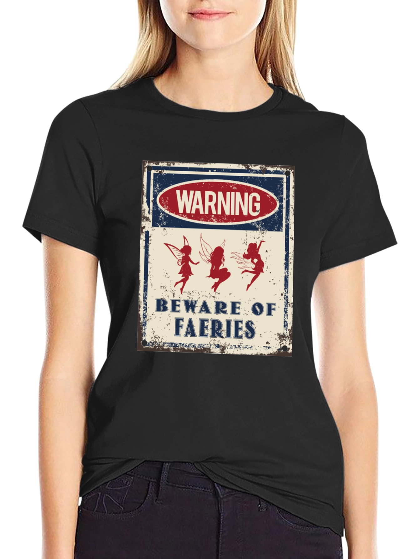 Warning Beware of Faeries Graphic Tee