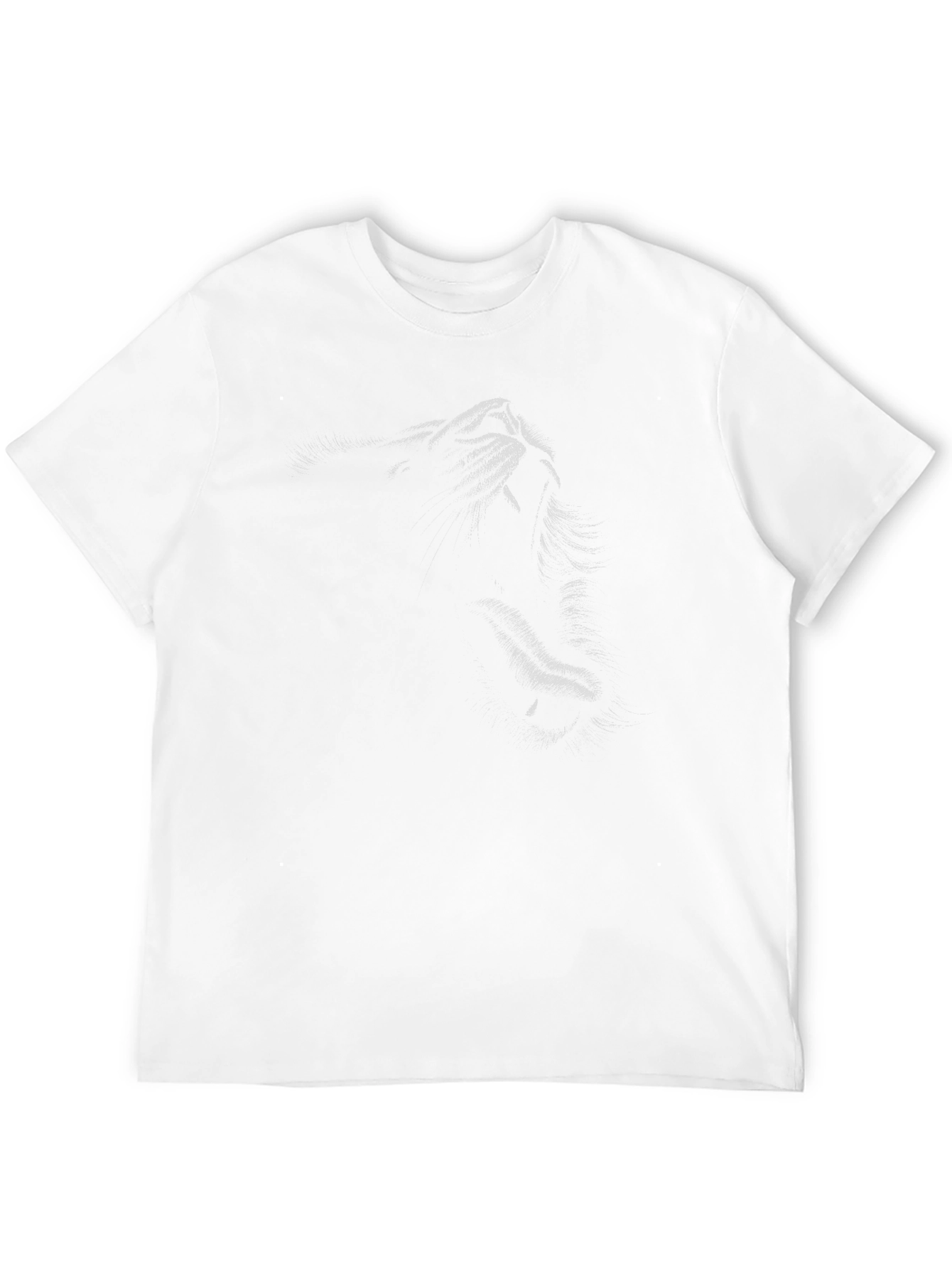 Mens Black Lion Graphic T-Shirt