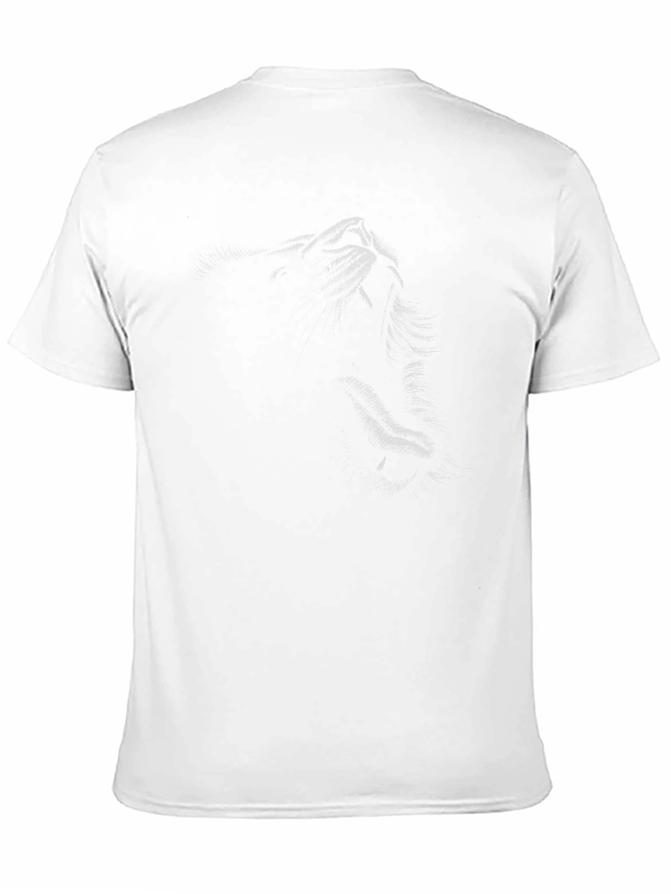 Mens Black Lion Graphic T-Shirt