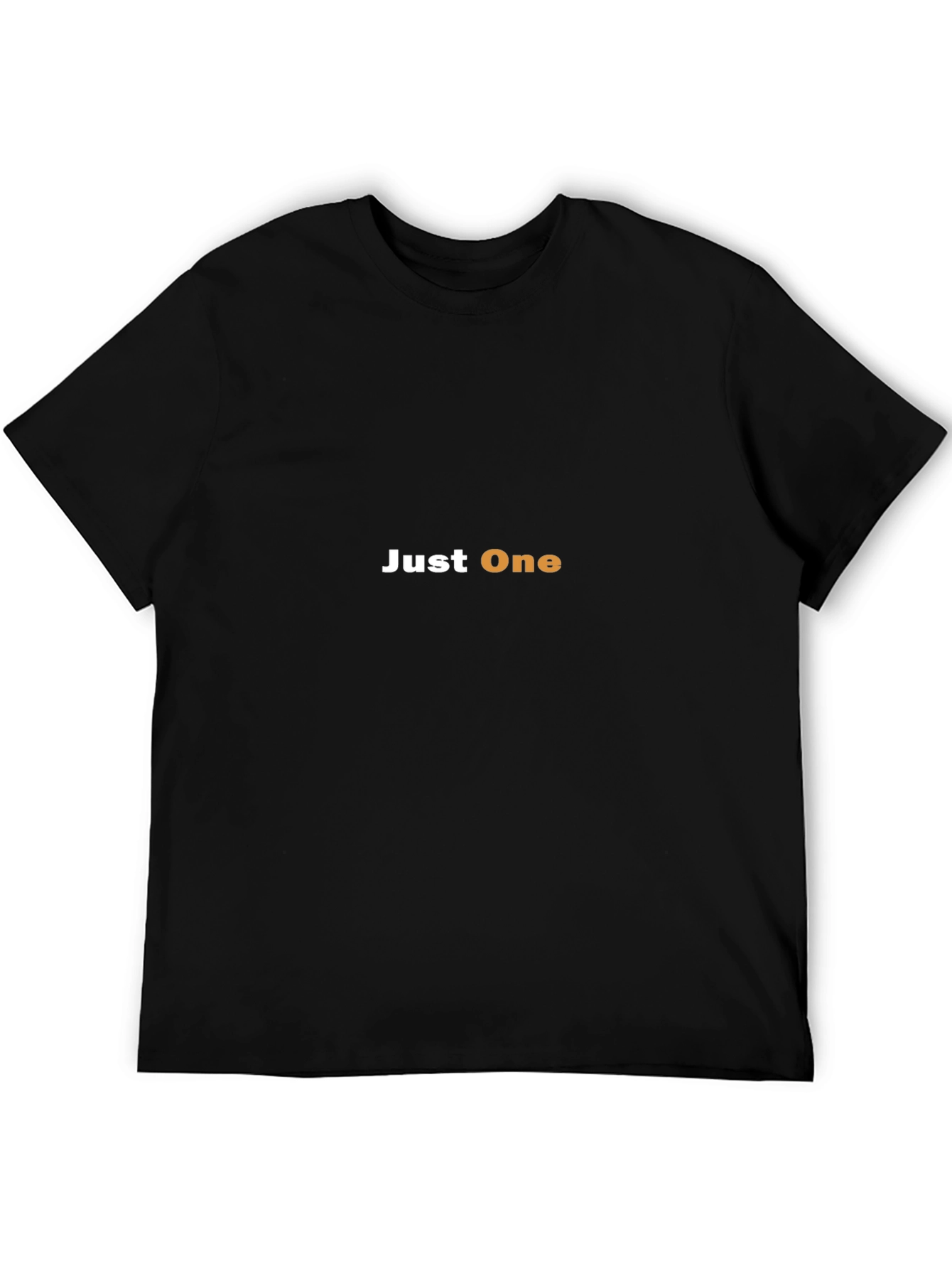 Just One Graphic Print Tee - Black Casual T-Shirt