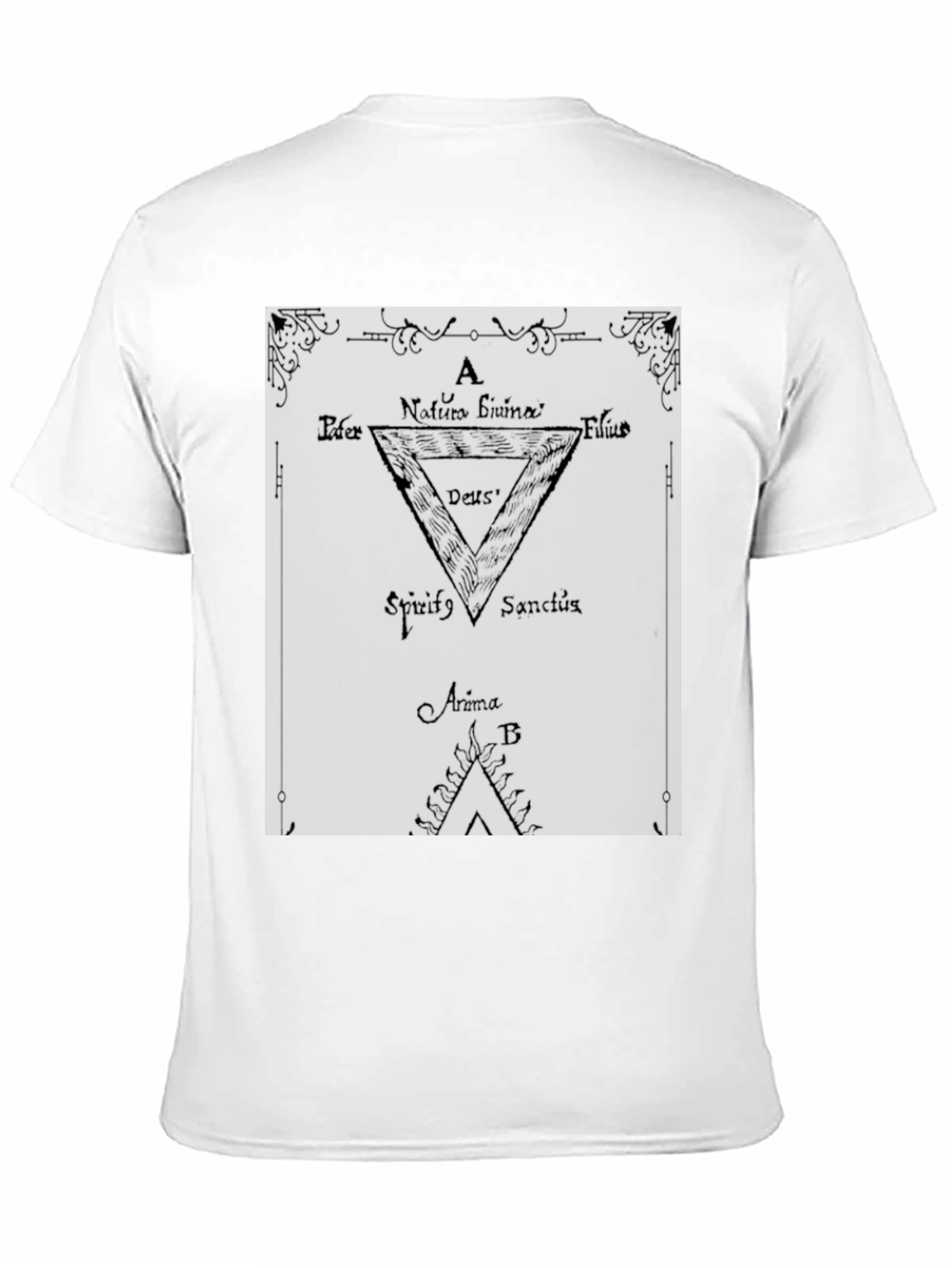 Occult Symbol Graphic Tee - Black Cotton T-Shirt