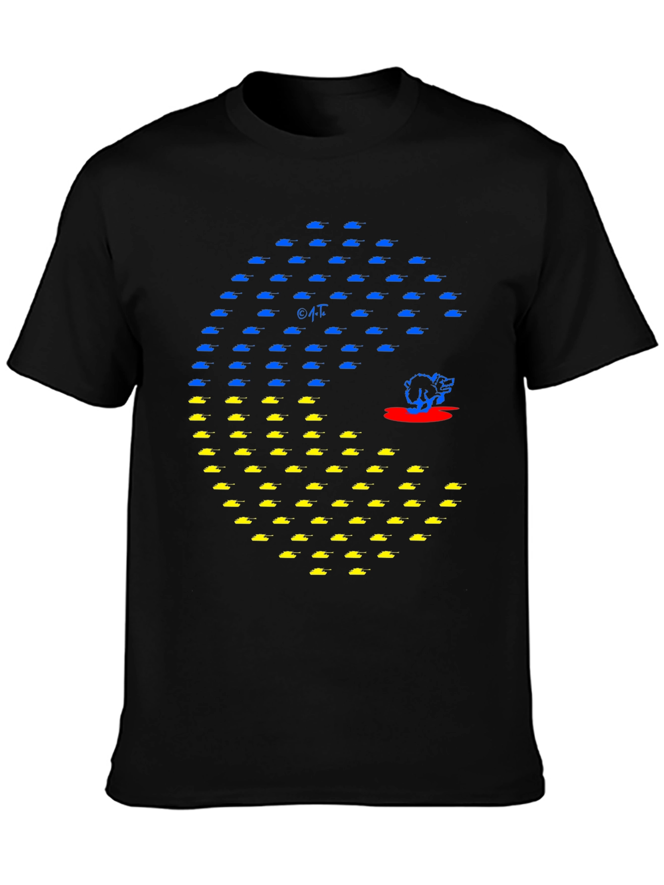 Ukraine Tank Pac-Man Graphic Tee