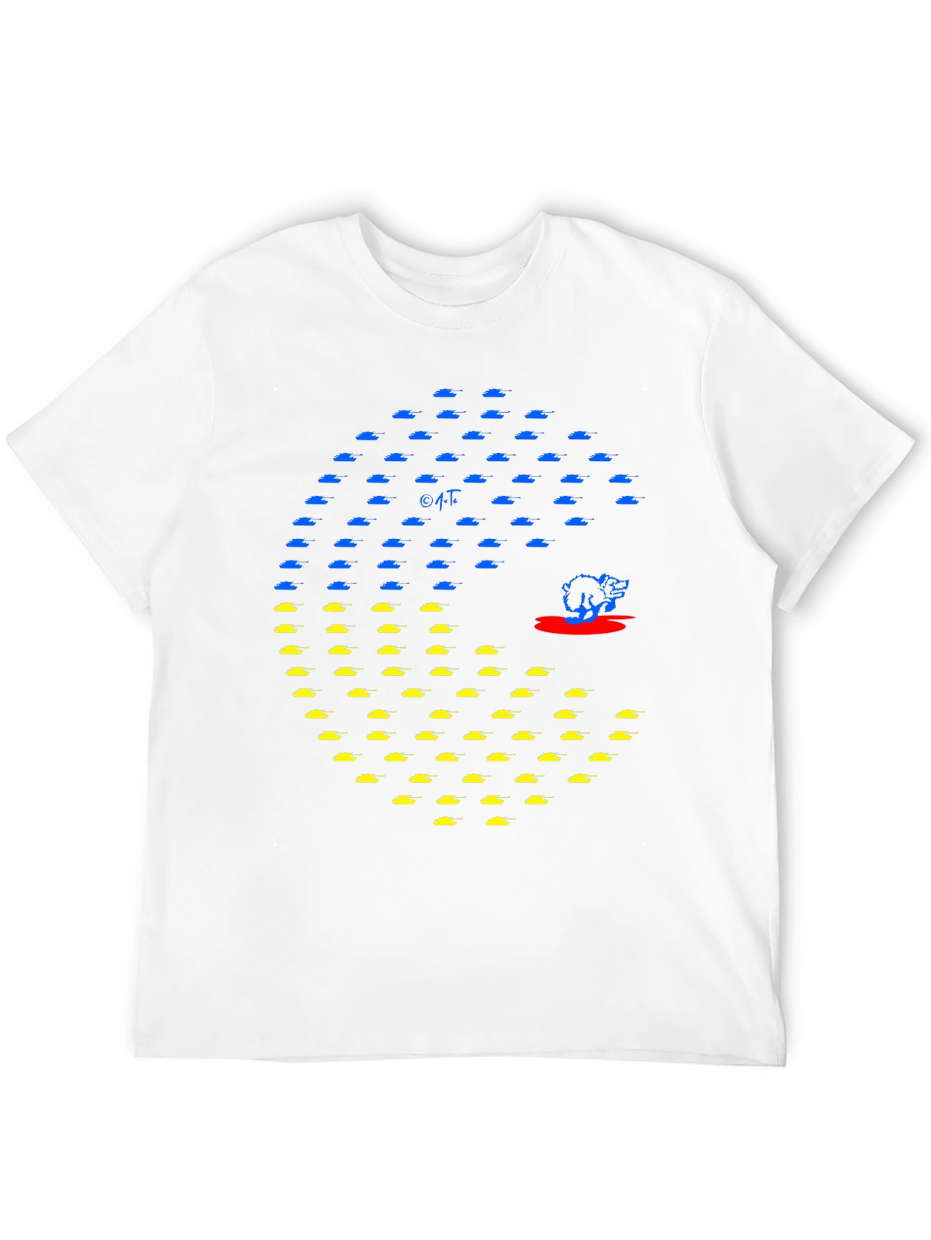 Ukraine Tank Pac-Man Graphic Tee