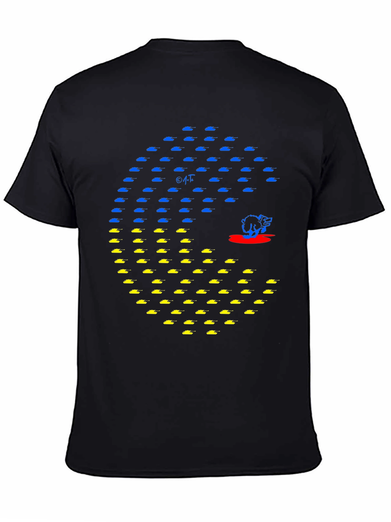 Ukraine Tank Pac-Man Graphic Tee
