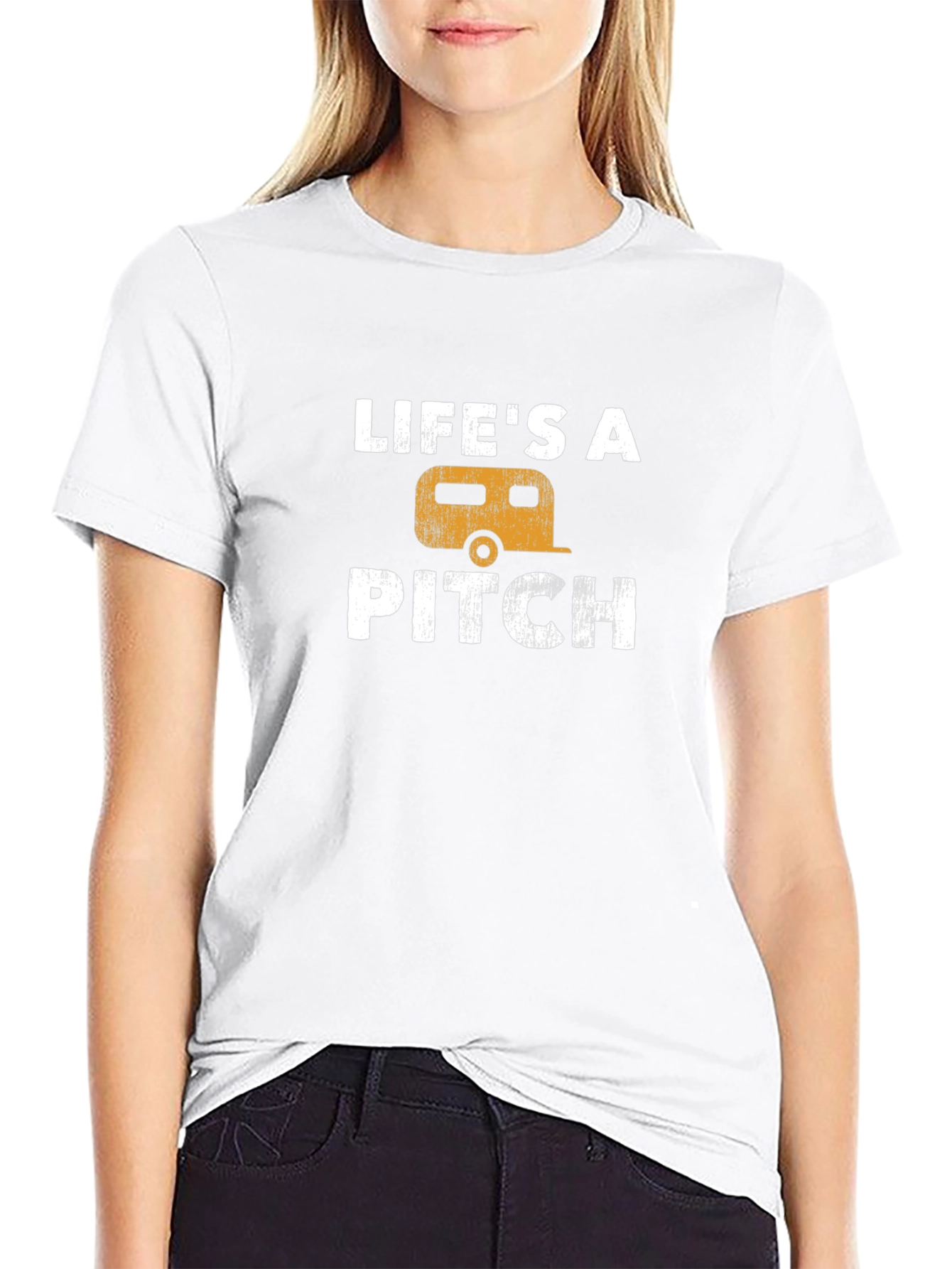 Lifes a Pitch Camping T-Shirt