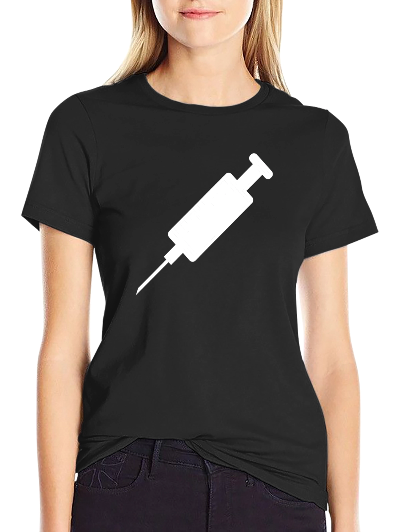 Syringe Graphic T-Shirt - Medical Design