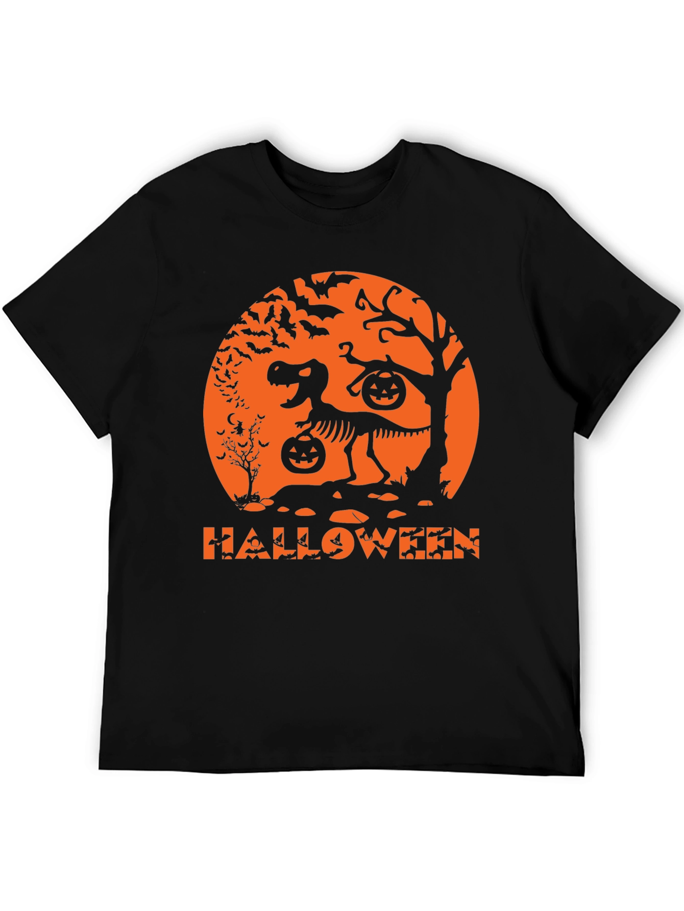 Halloween Dinosaur Skeleton T-Shirt