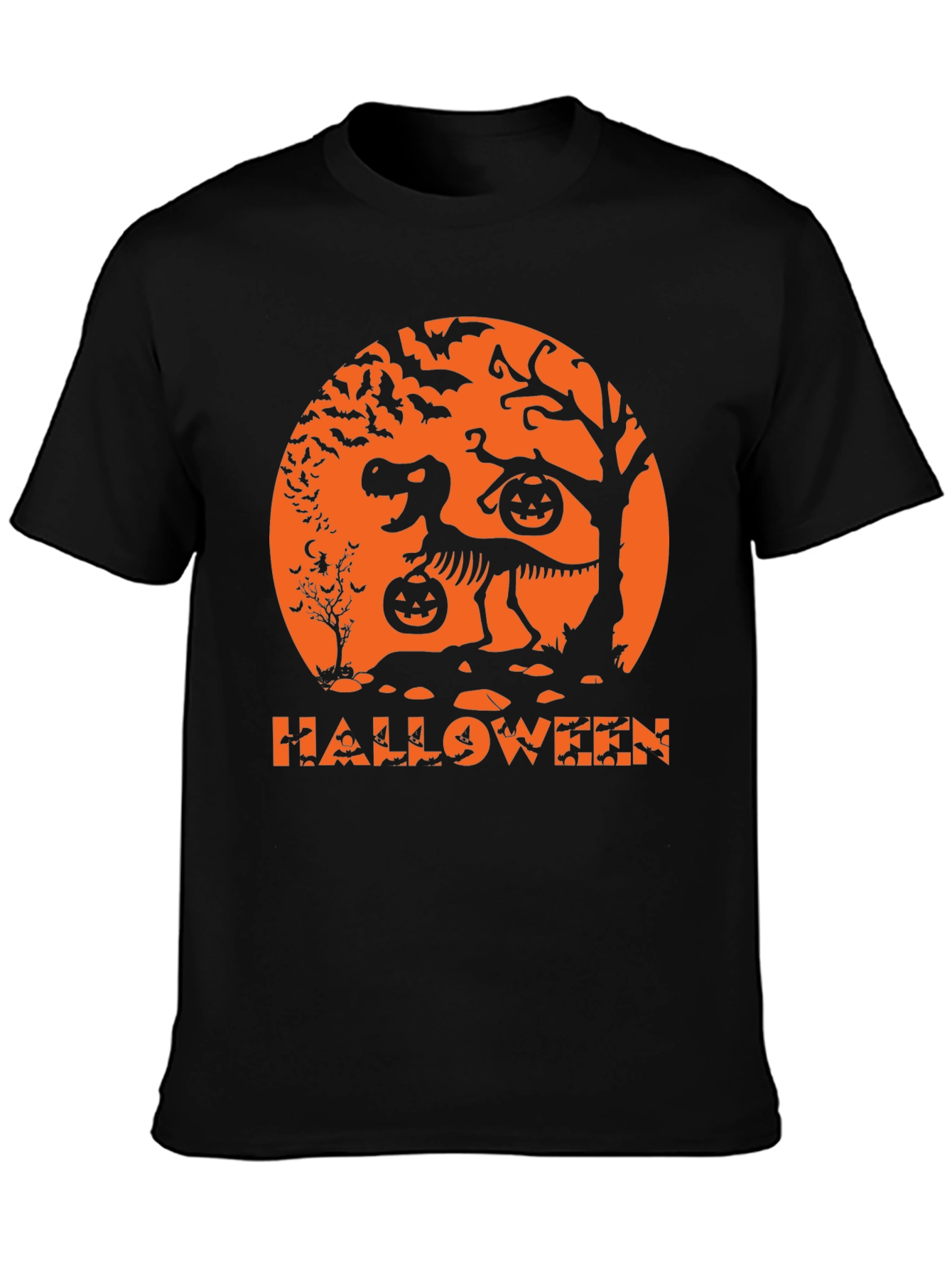 Halloween Dinosaur Skeleton T-Shirt