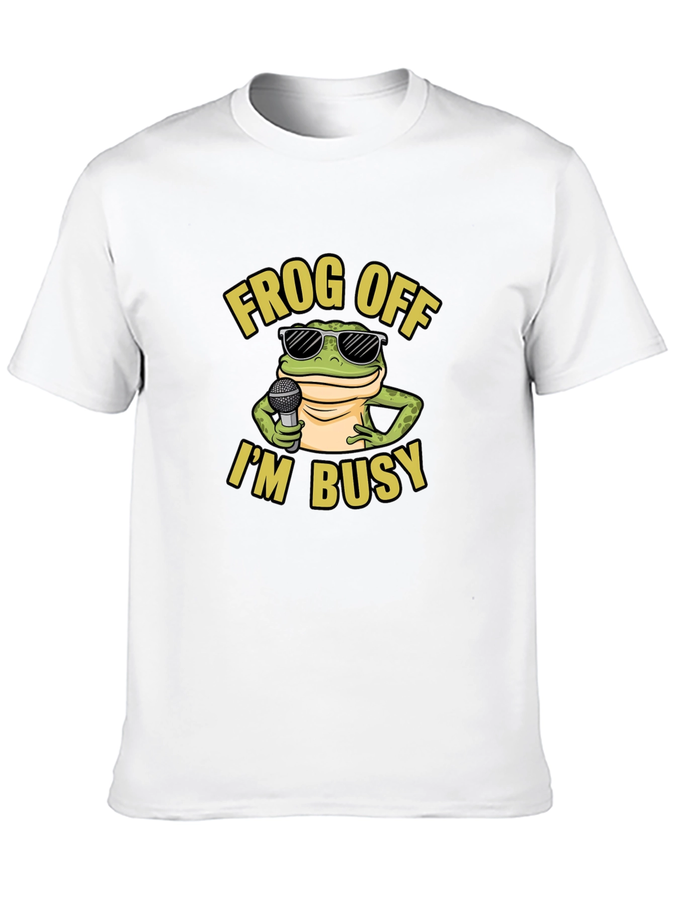 Frog Off Im Busy Graphic T-Shirt