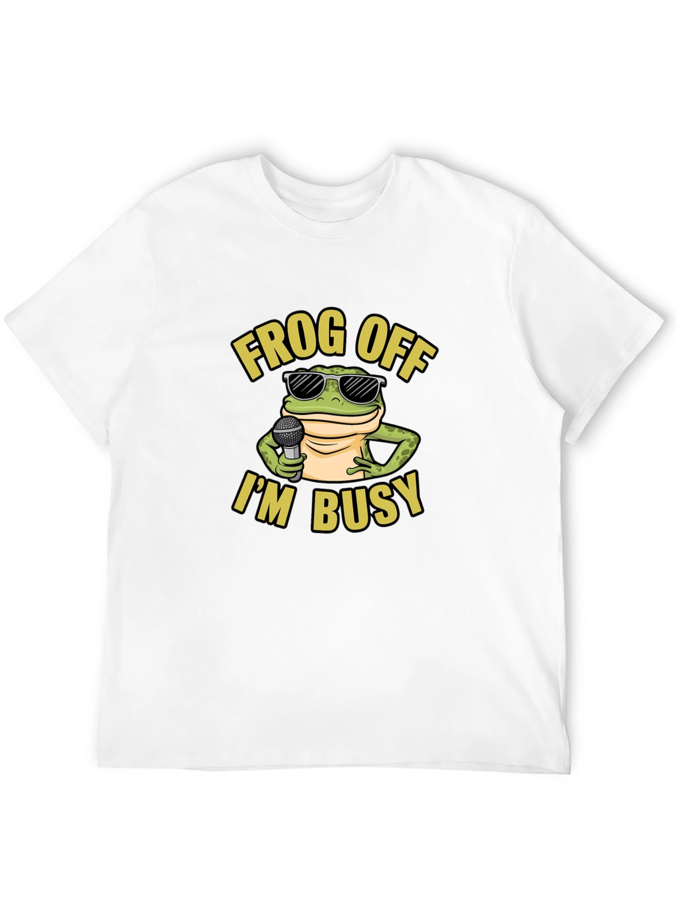 Frog Off Im Busy Graphic T-Shirt