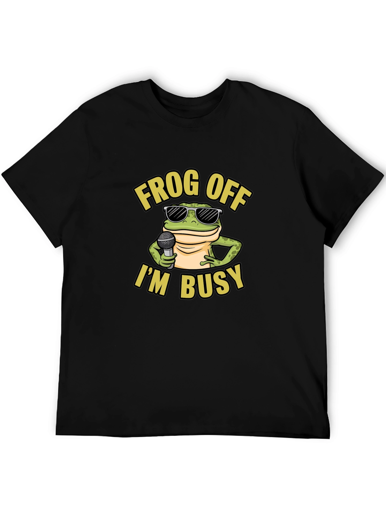Frog Off Im Busy Graphic T-Shirt