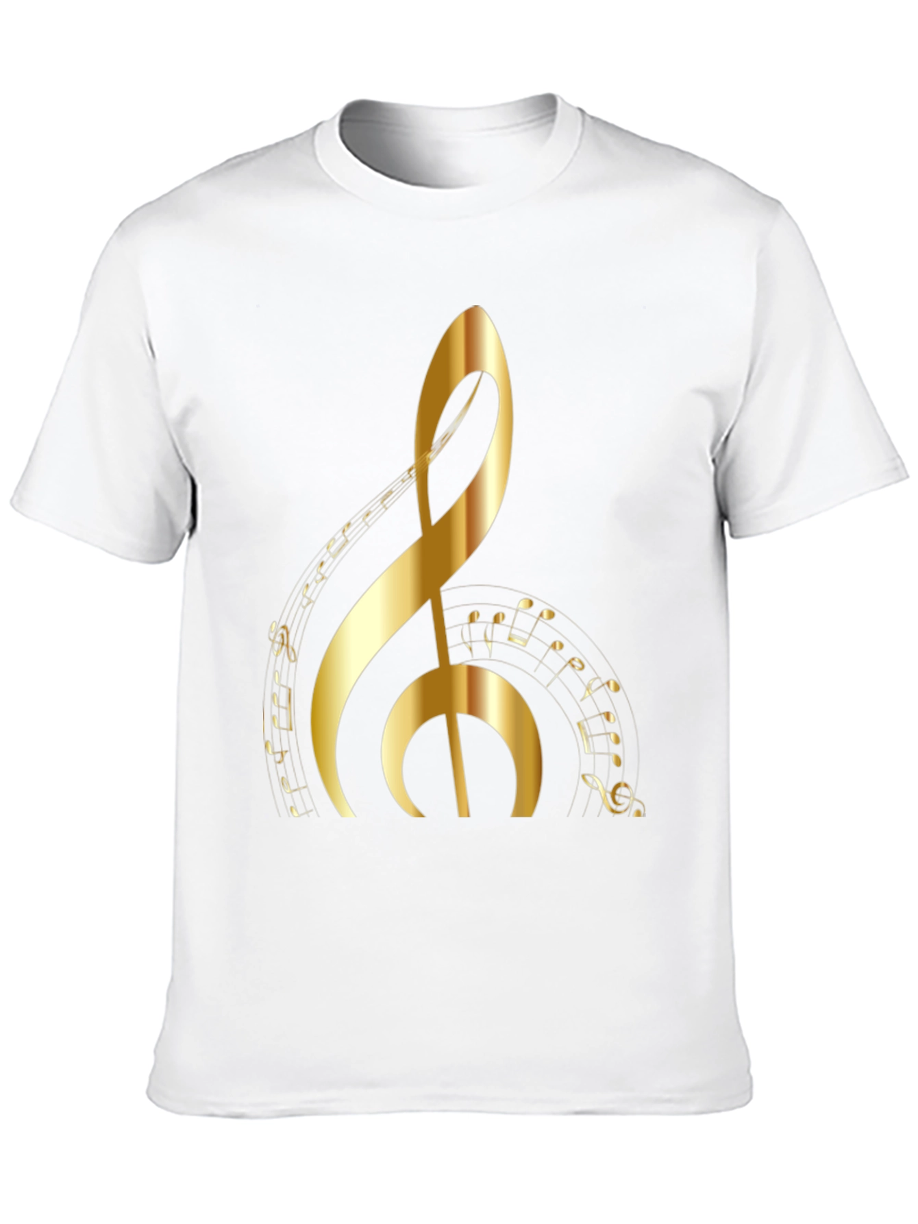 Golden Clef Music Note T-Shirt