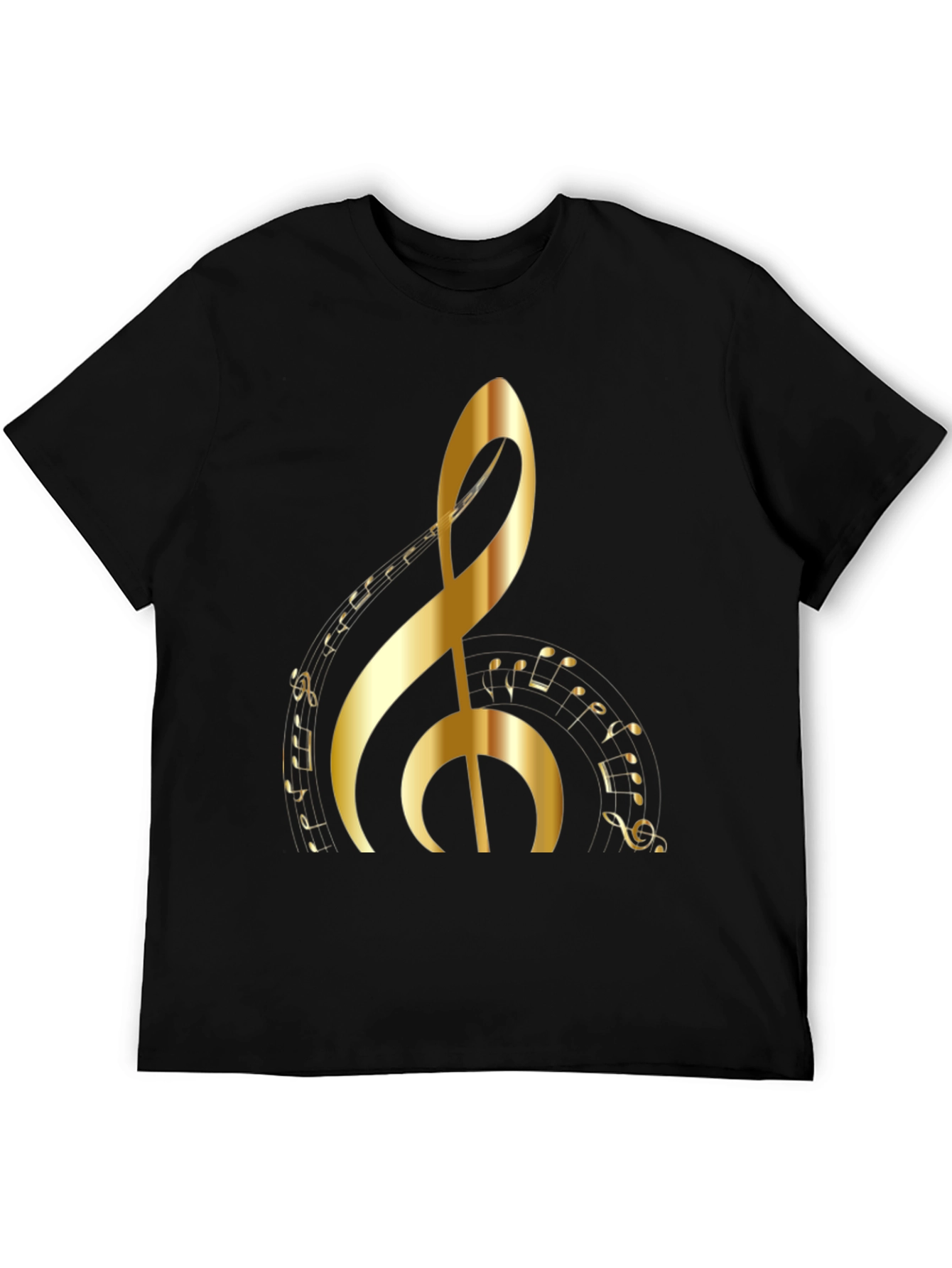 Golden Clef Music Note T-Shirt
