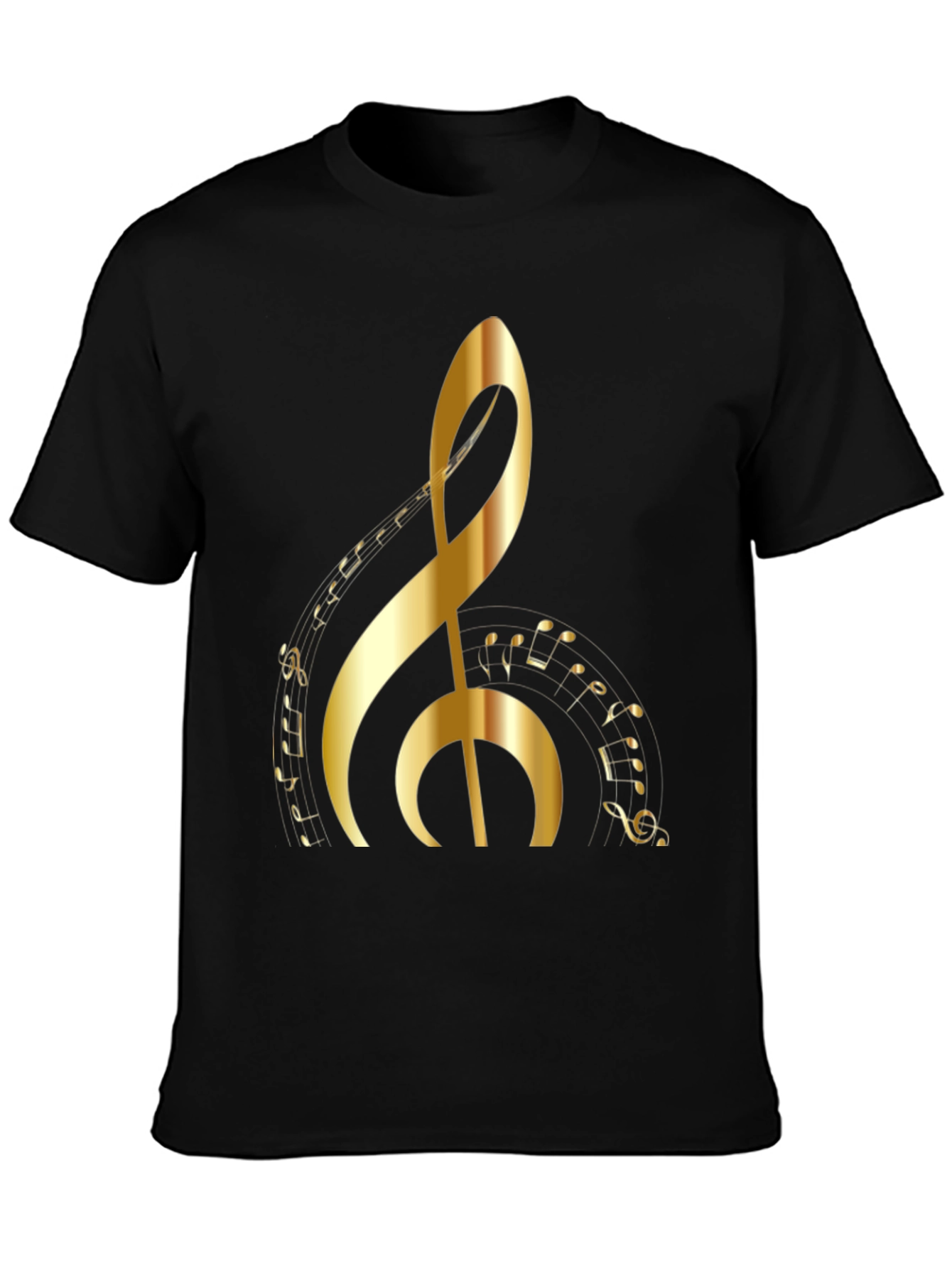 Golden Clef Music Note T-Shirt