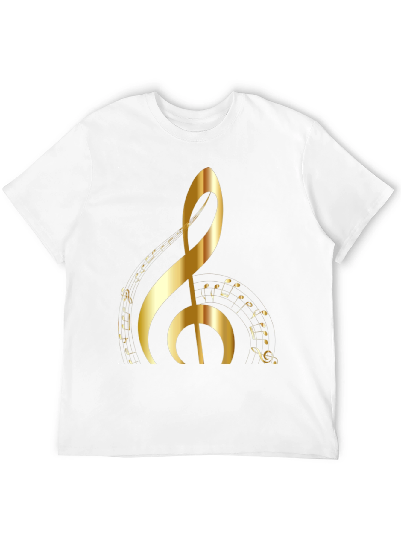 Golden Clef Music Note T-Shirt