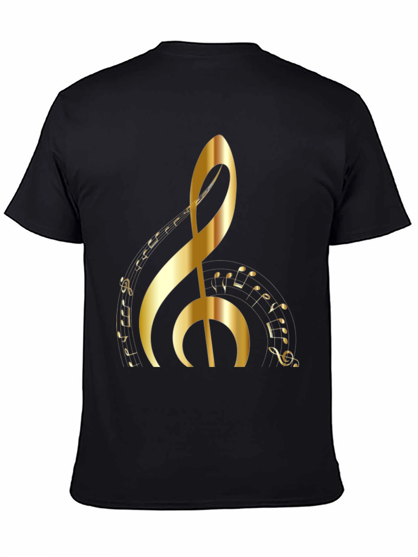 Golden Clef Music Note T-Shirt