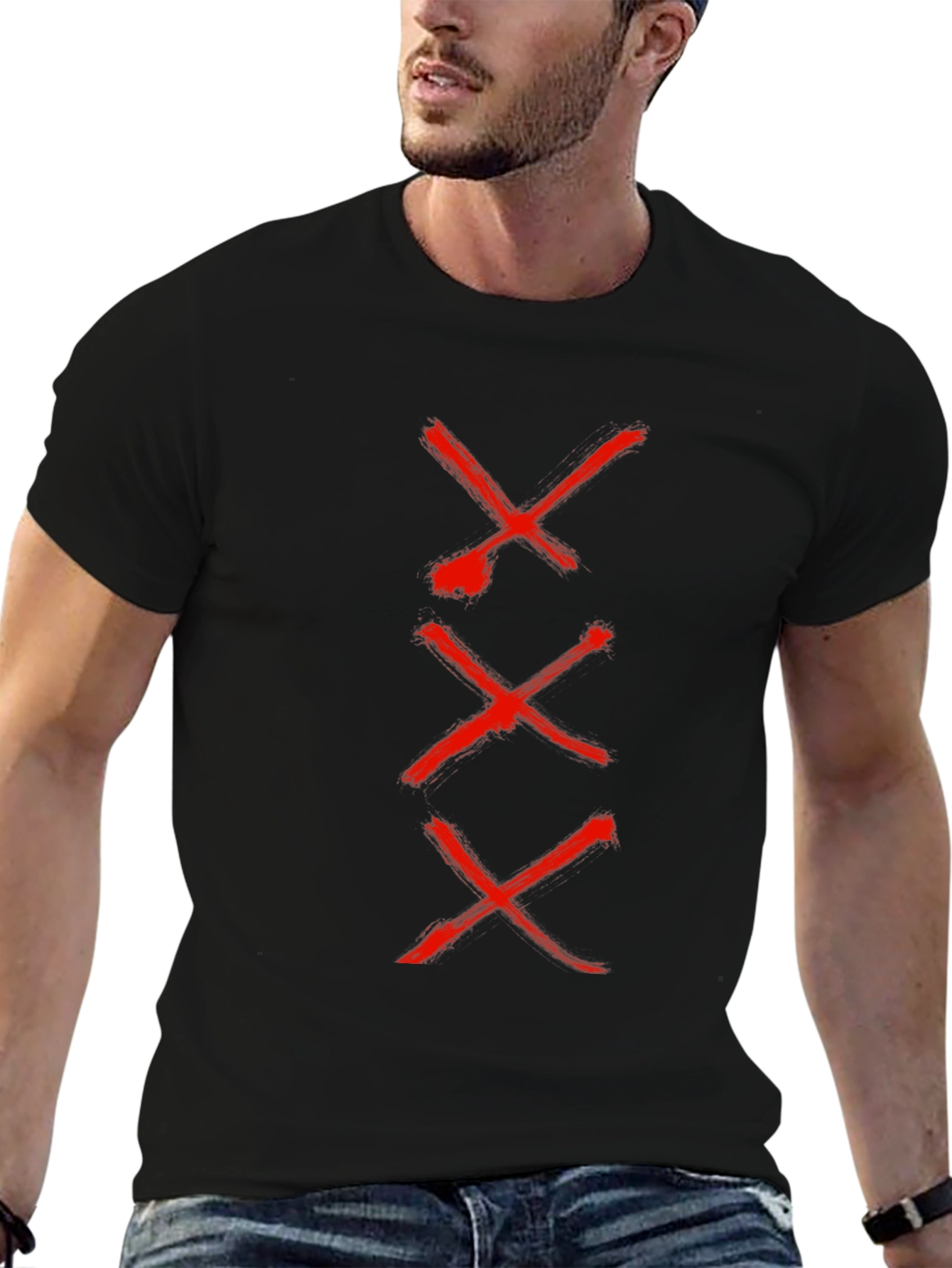 Triple X Graphic Tee - Mens Black T-Shirt