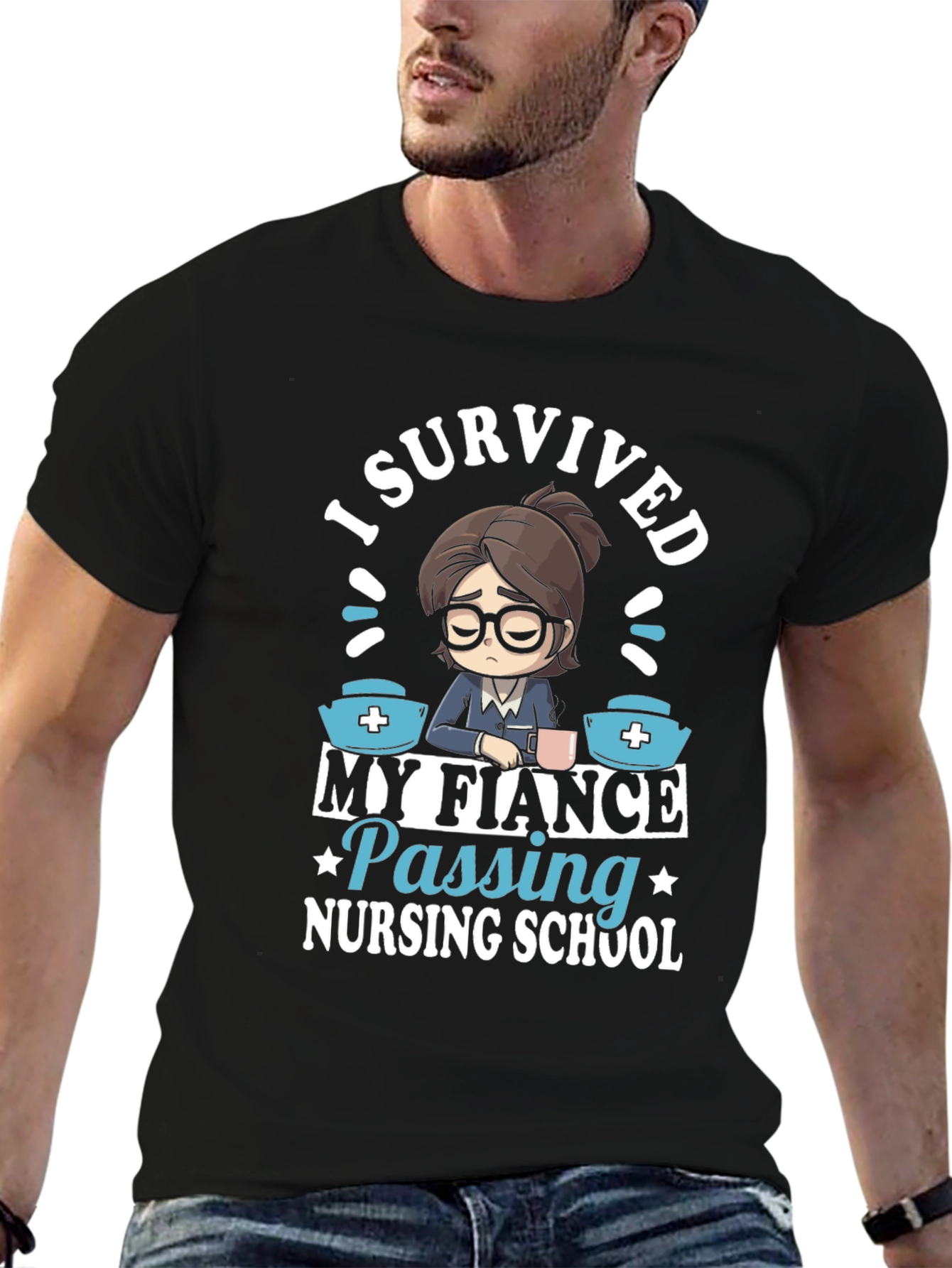I Survived My Fiance Nursing School T-Shirt