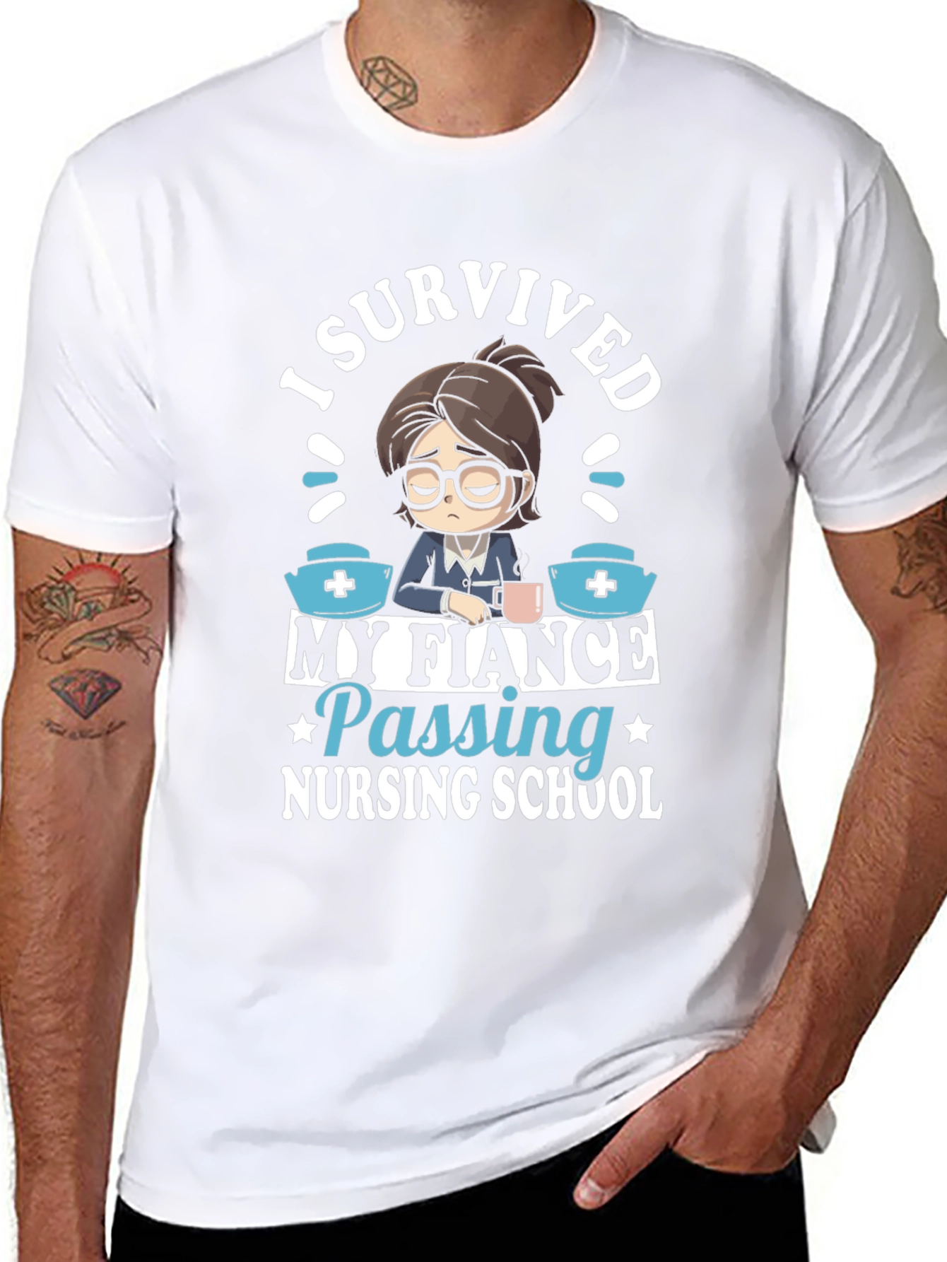 I Survived My Fiance Nursing School T-Shirt