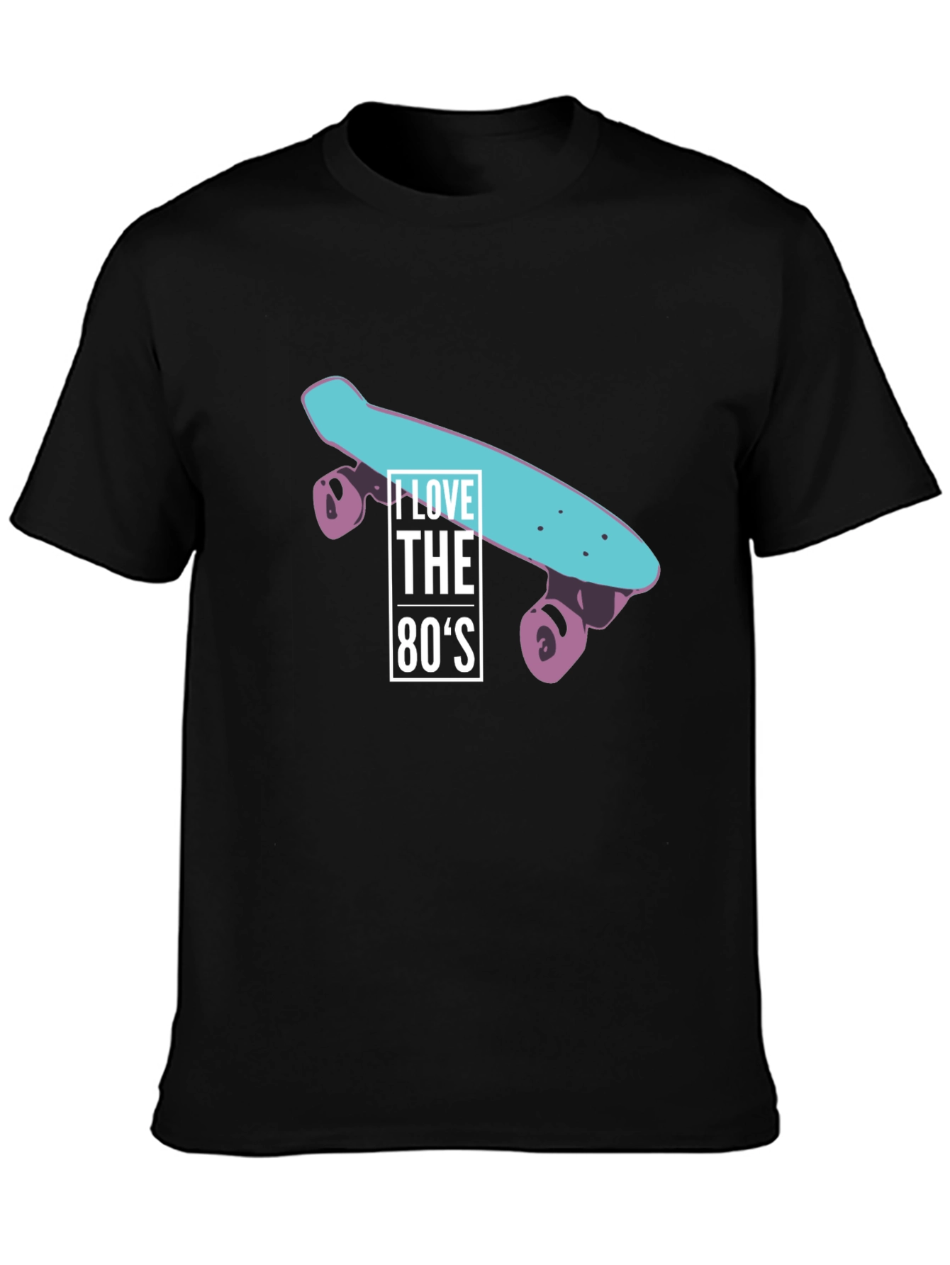 I Love the 80s Skateboard Graphic T-Shirt
