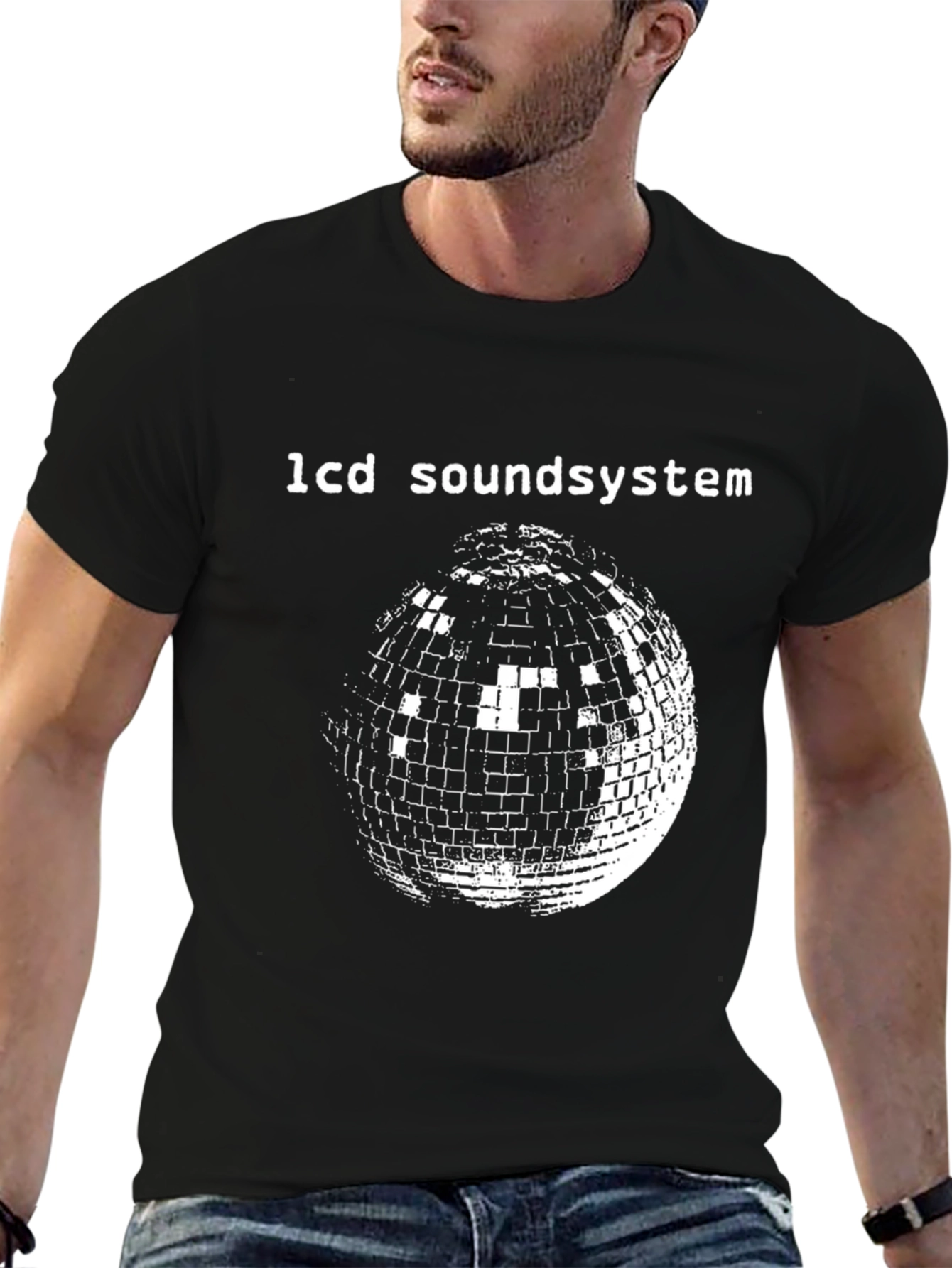 LCD Soundsystem Disco Ball Black T-Shirt