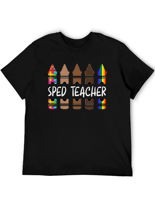 SPED Teacher Crayon T-Shirt - Special Education Tee