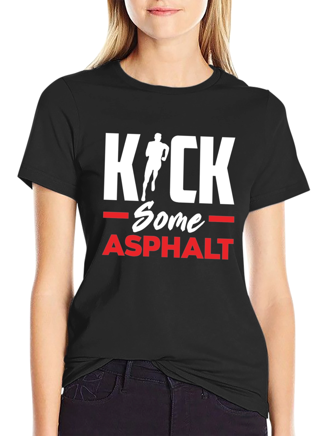 Kick Some Asphalt Running T-Shirt