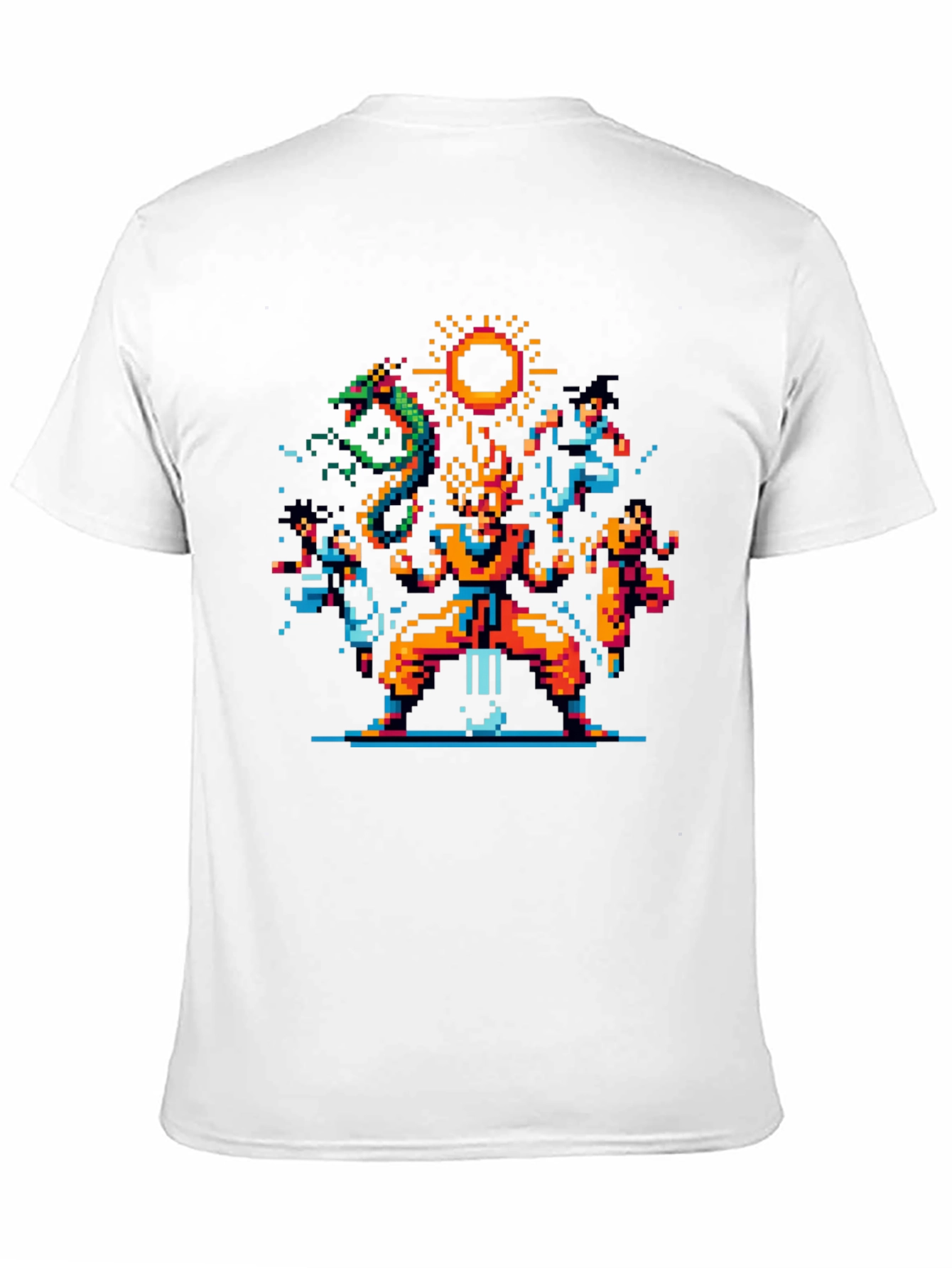 Retro 8-Bit Anime Graphic T-Shirt