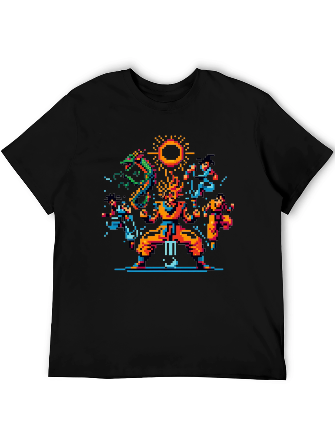 Retro 8-Bit Anime Graphic T-Shirt