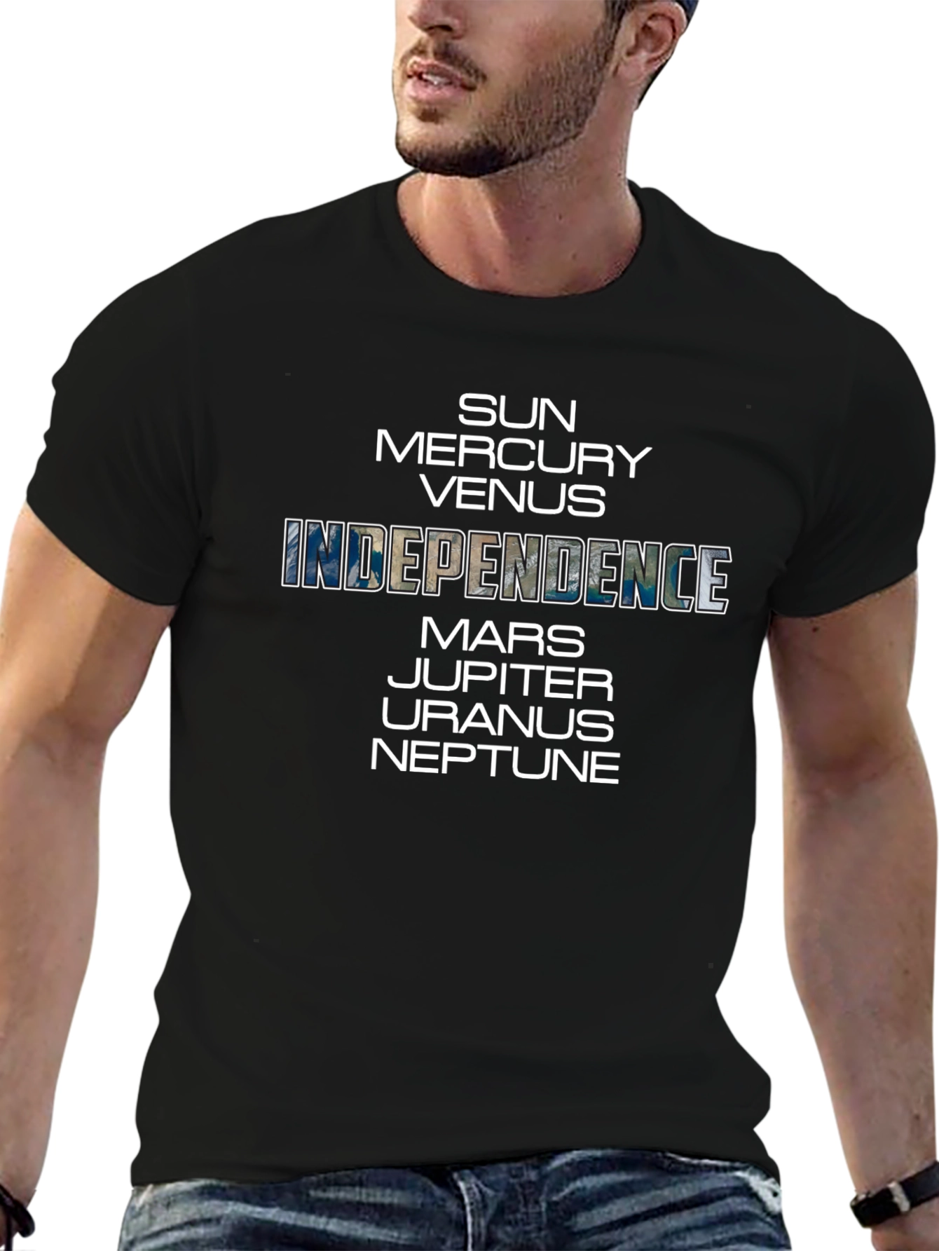 Planets Independence Day Graphic Tee