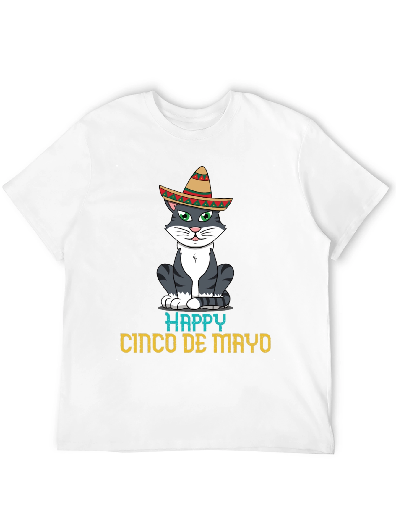 Happy Cinco De Mayo Cat T-Shirt
