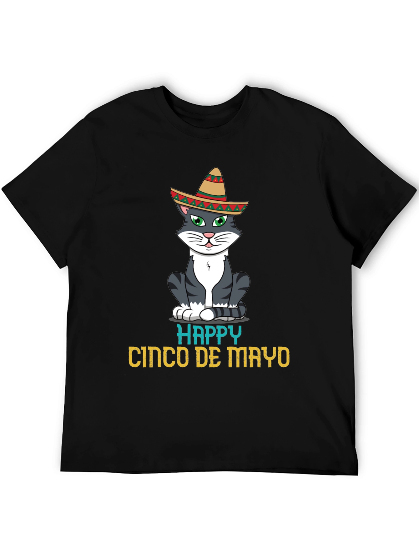 Happy Cinco De Mayo Cat T-Shirt